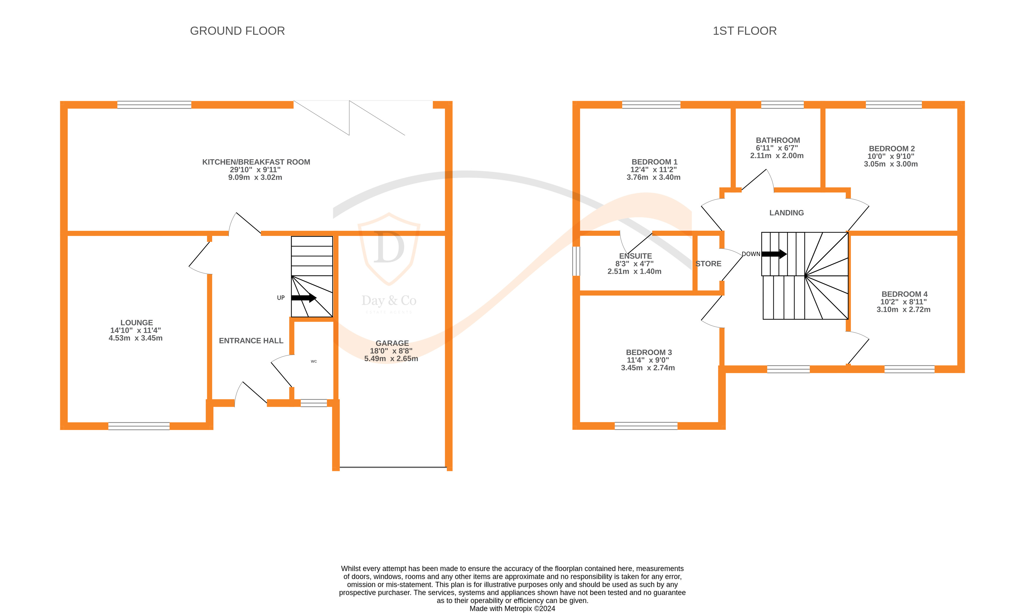 Floorplans For Montagu Close, Glusburn, North Yorkshire