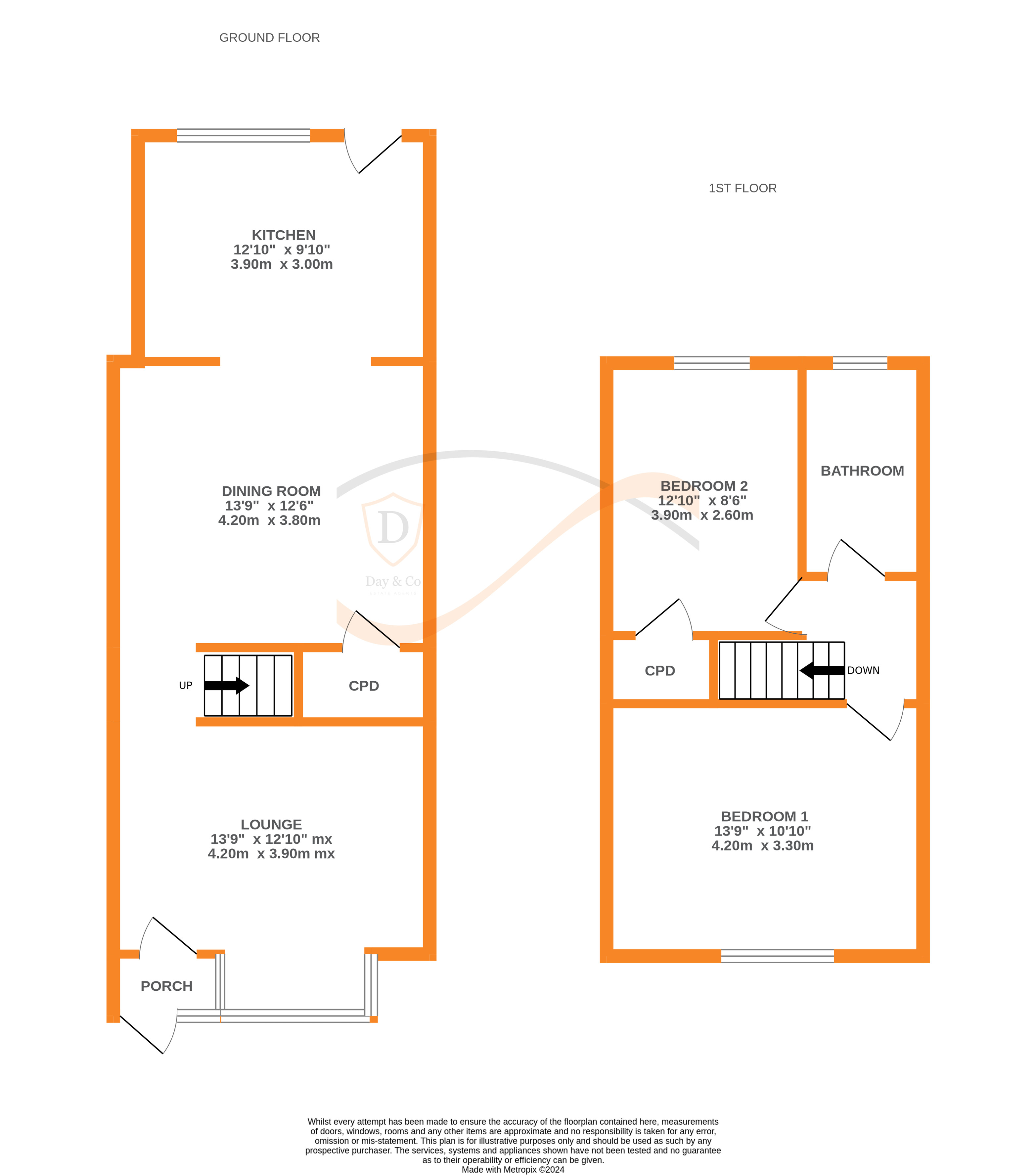 Floorplans For Aire View Avenue, Bingley, West Yorkshire