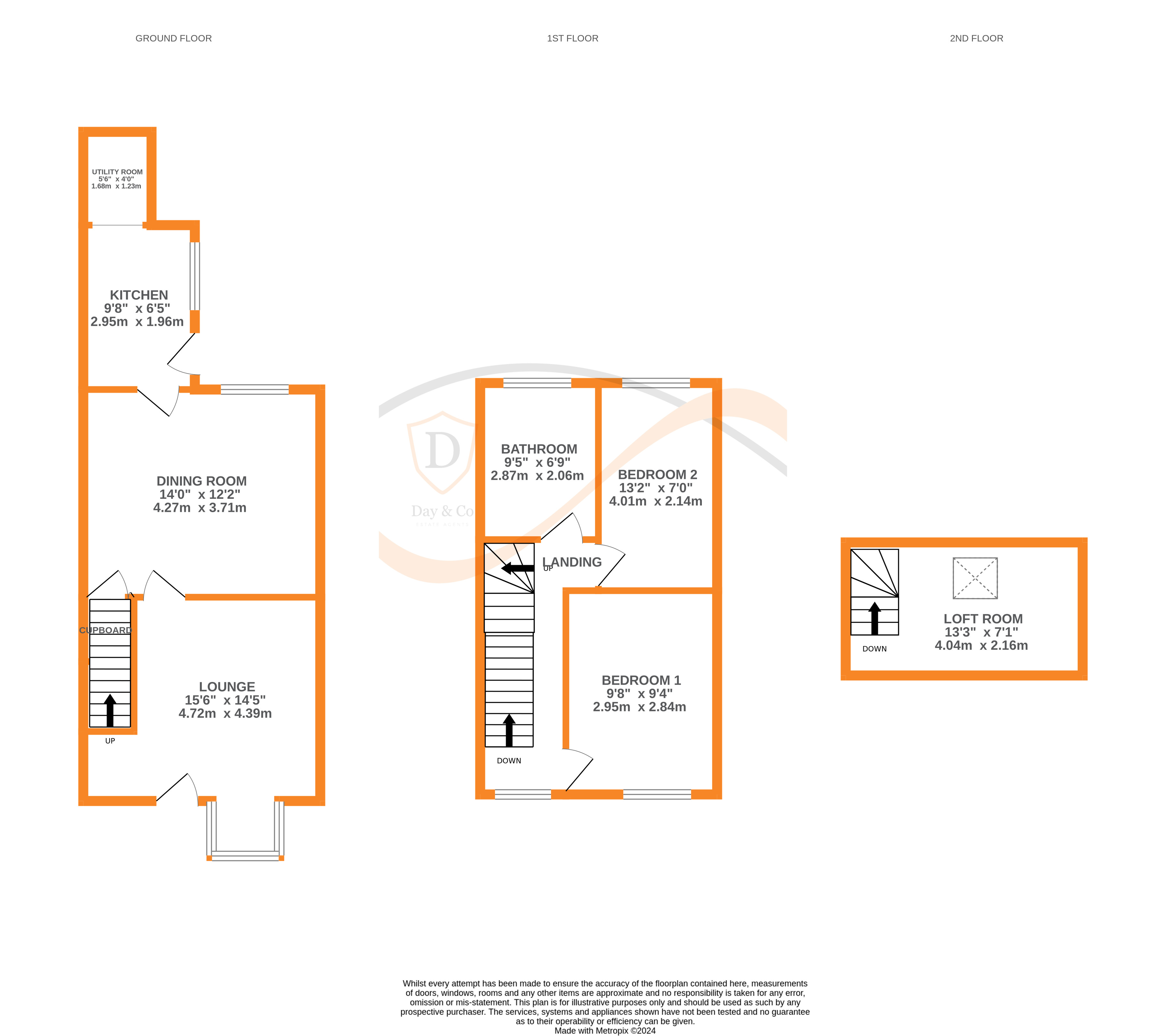 Floorplans For Spring Terrace, Keighley, West Yorkshire