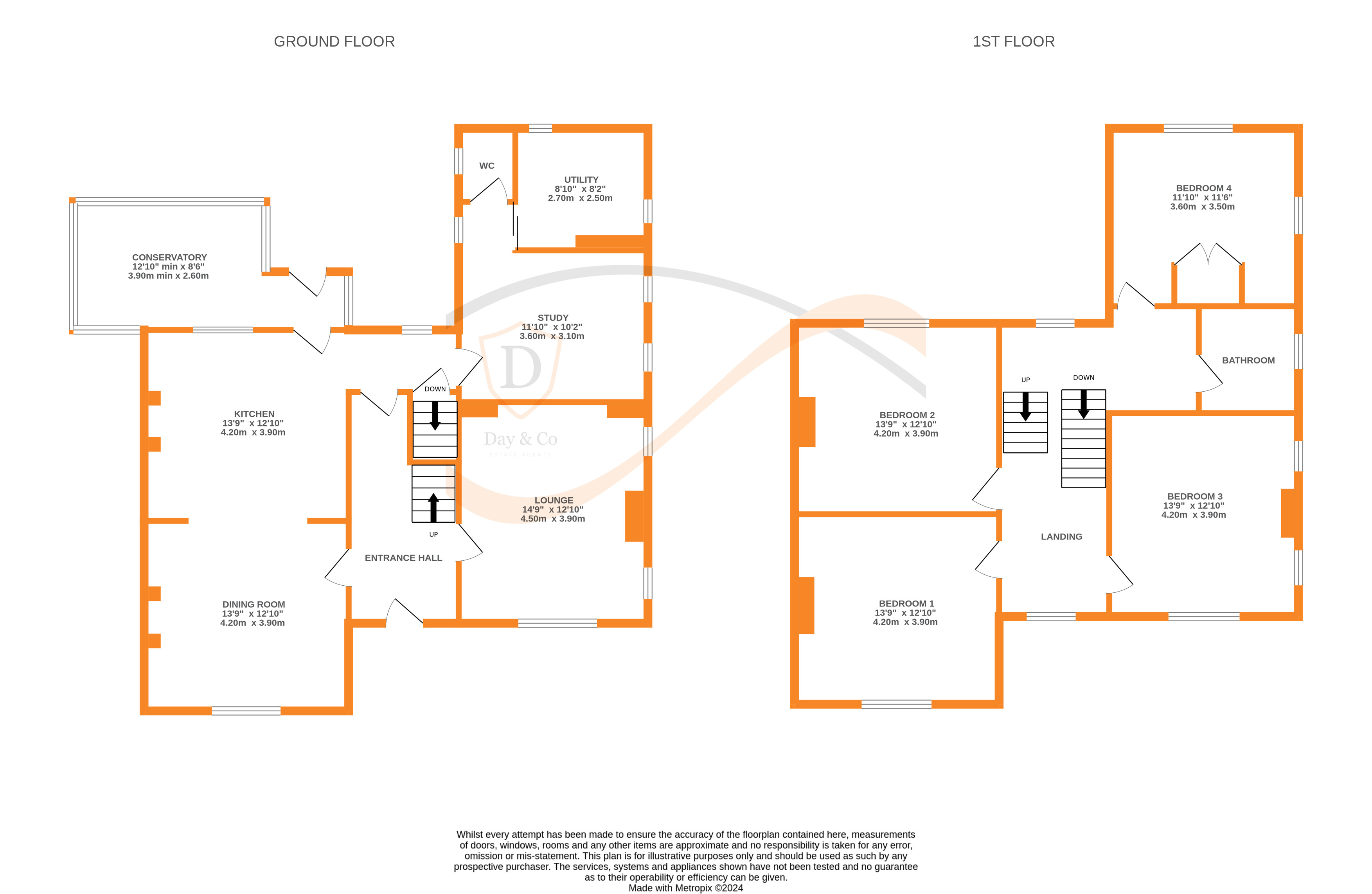 Floorplans For Oakworth, Keighley, West Yorkshire