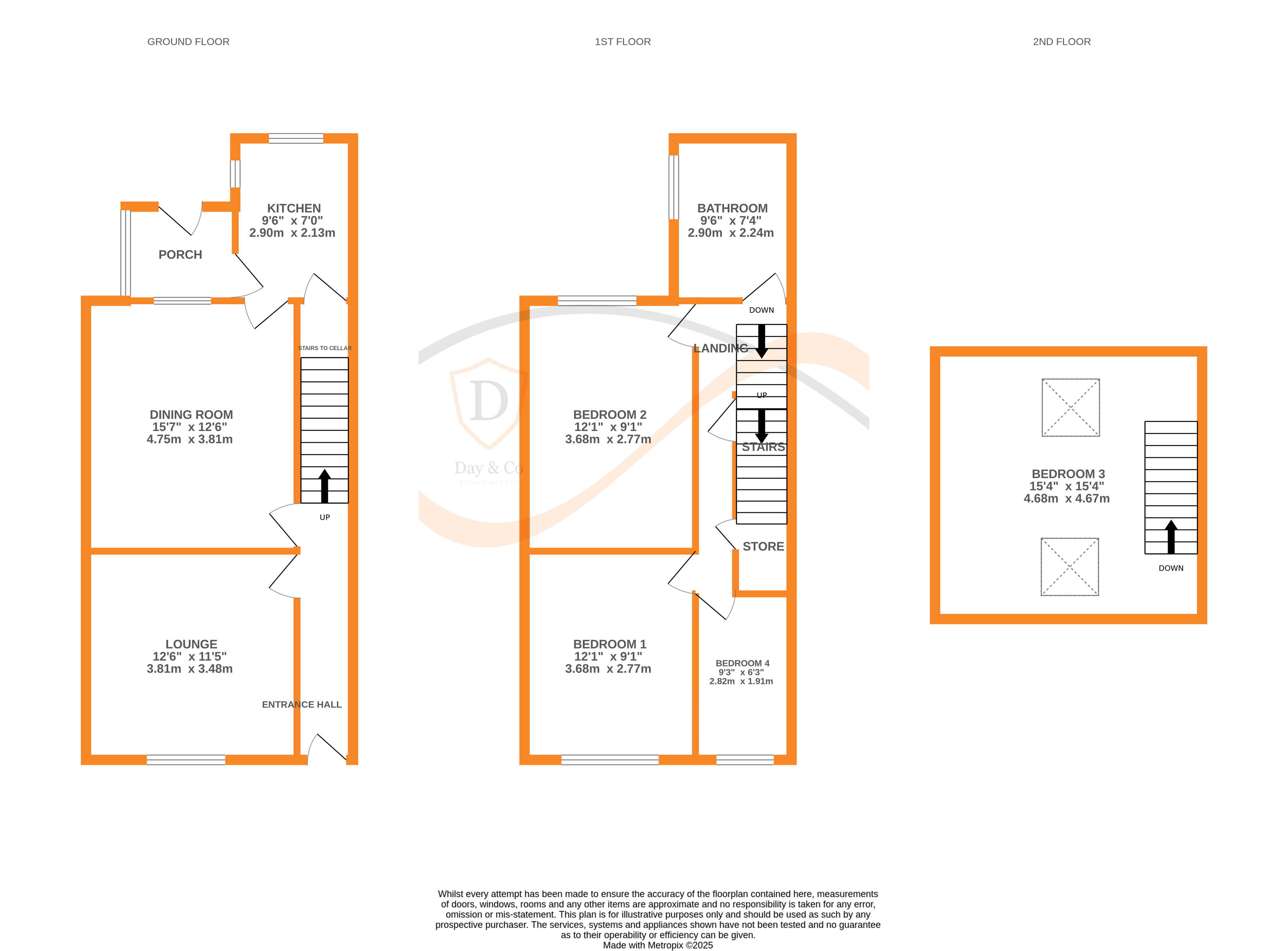 Floorplans For Oakworth, Keighley, West Yorkshire
