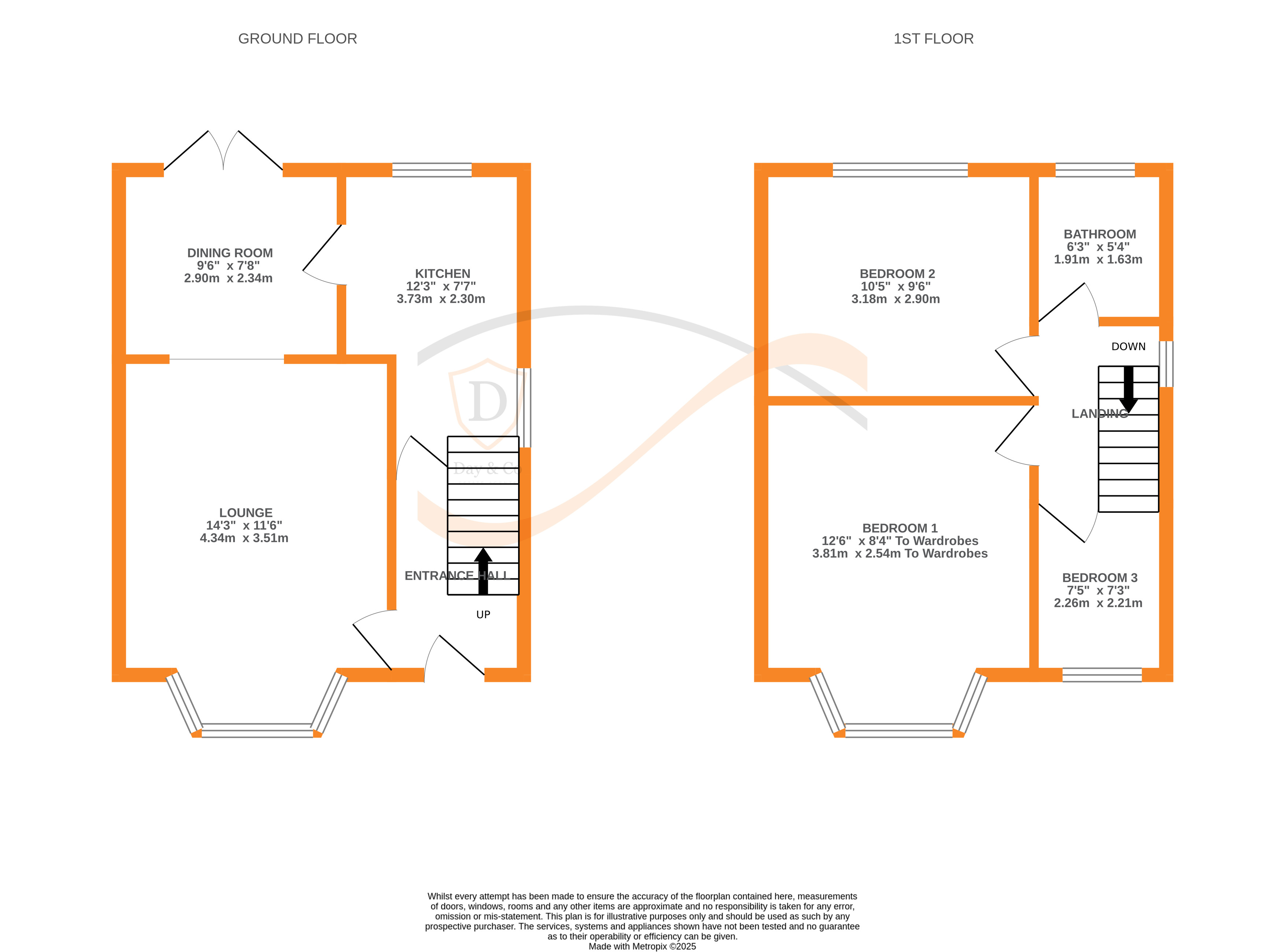 Floorplans For Oakbank Drive, Keighley, West Yorkshire