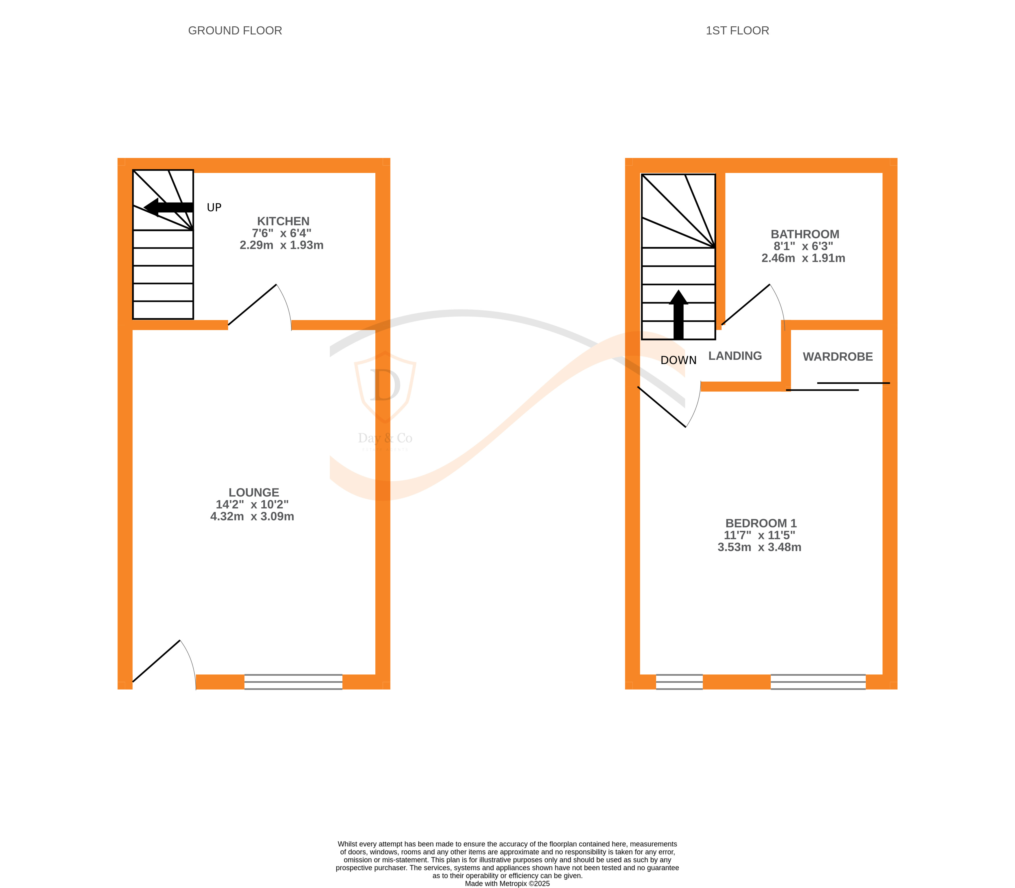 Floorplans For Oakworth, Keighley, West Yorkshire