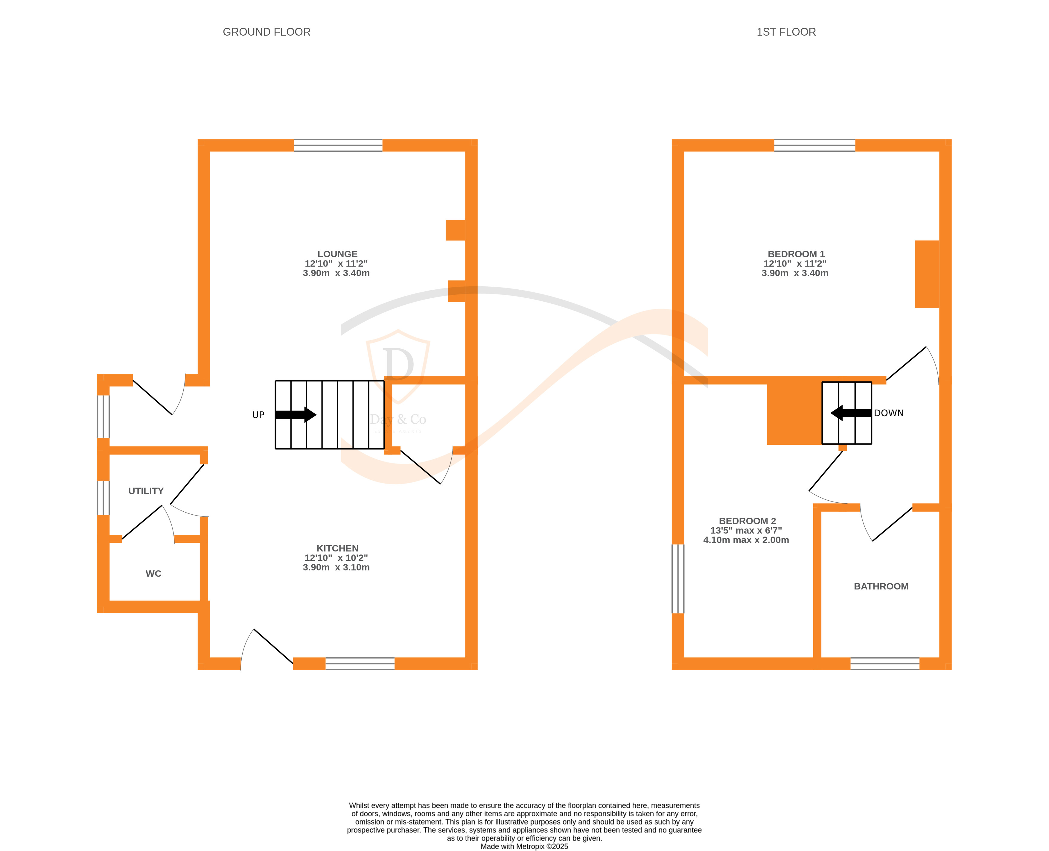 Floorplans For Exley Crescent, Keighley, West Yorkshire