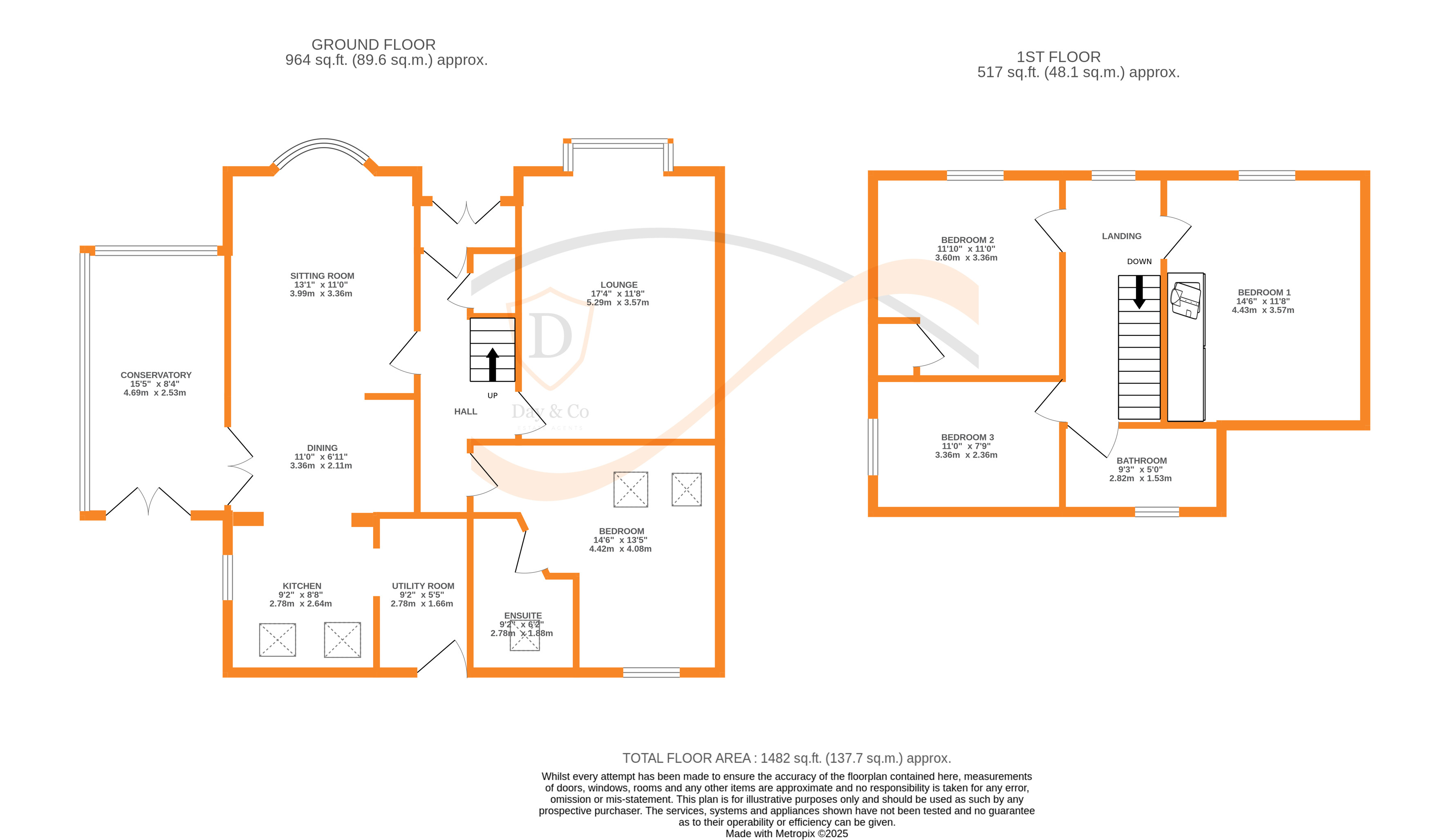 Floorplans For Riddlesden, Keighley, West Yorkshire