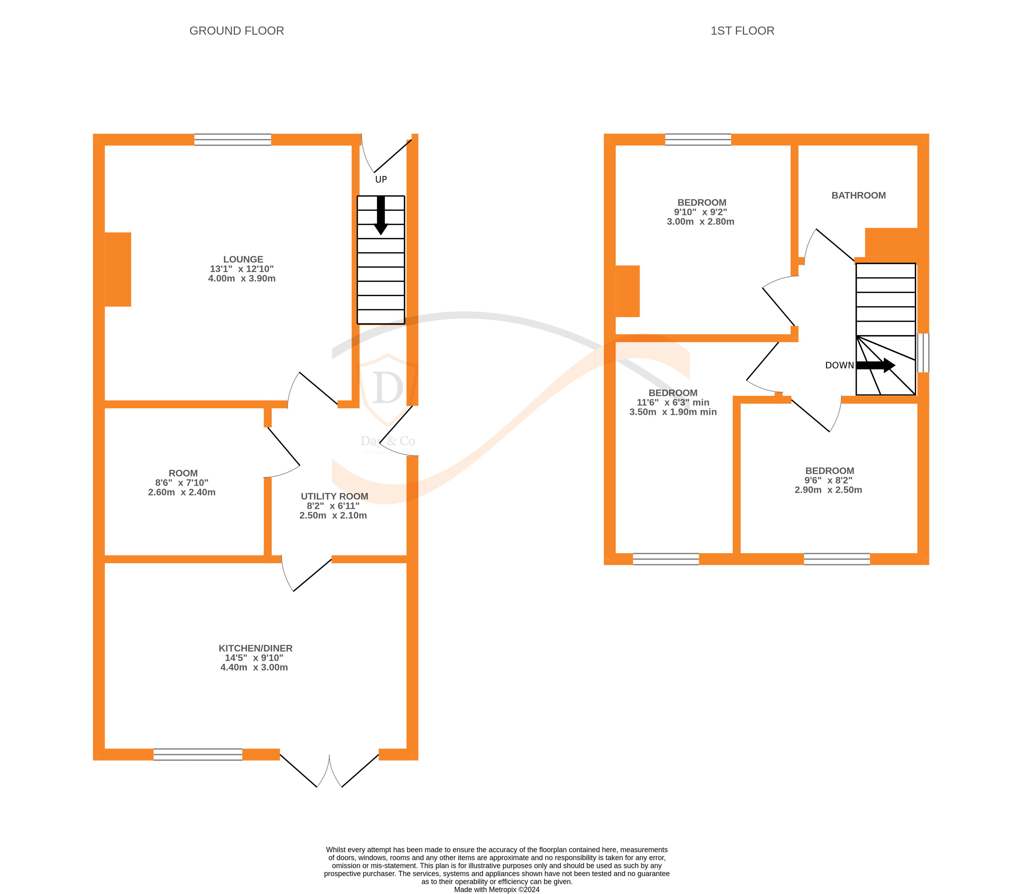 Floorplans For Calver Grove, Keighley, West Yorkshire