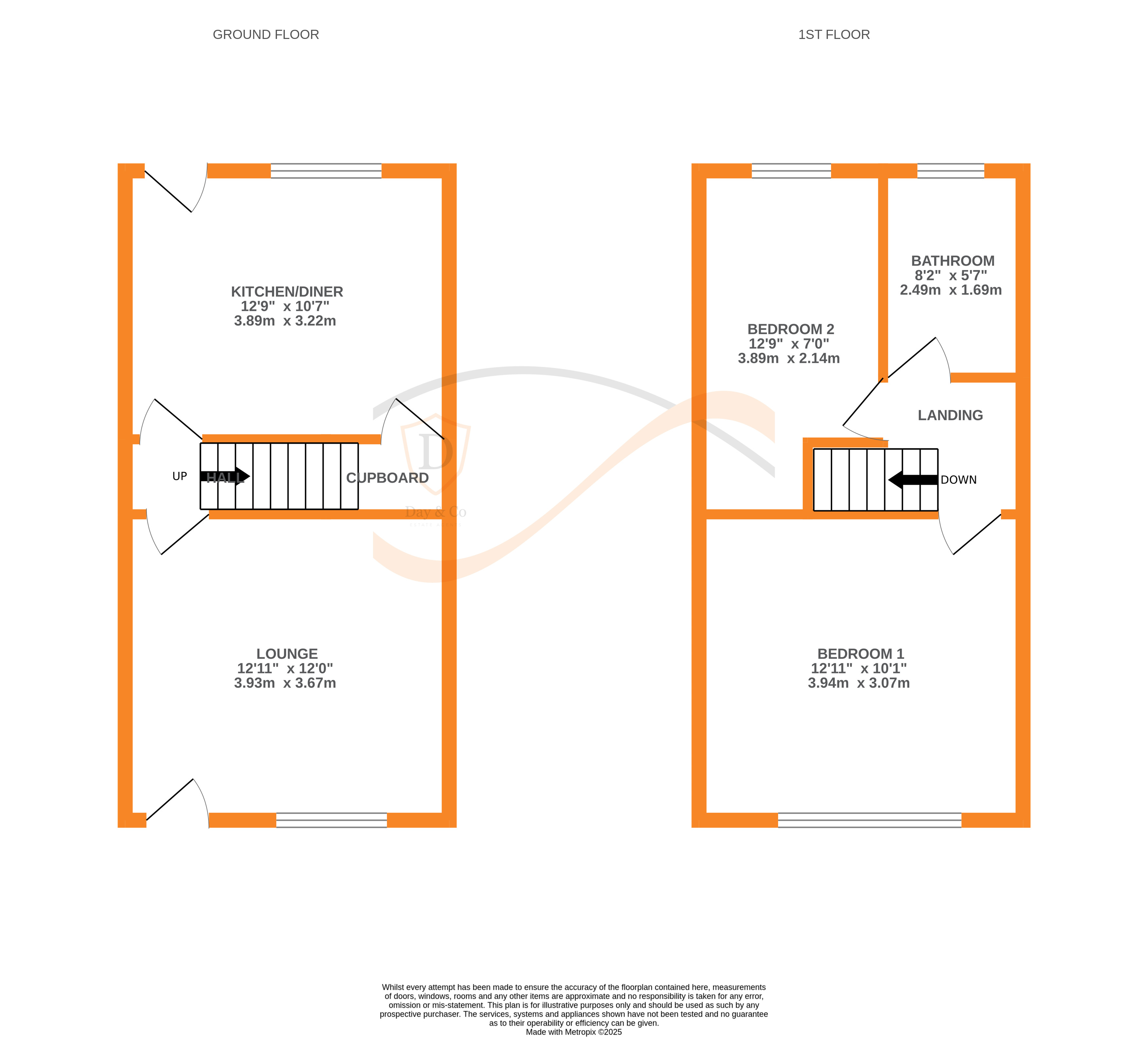 Floorplans For Exley Drive, Keighley, West Yorkshire