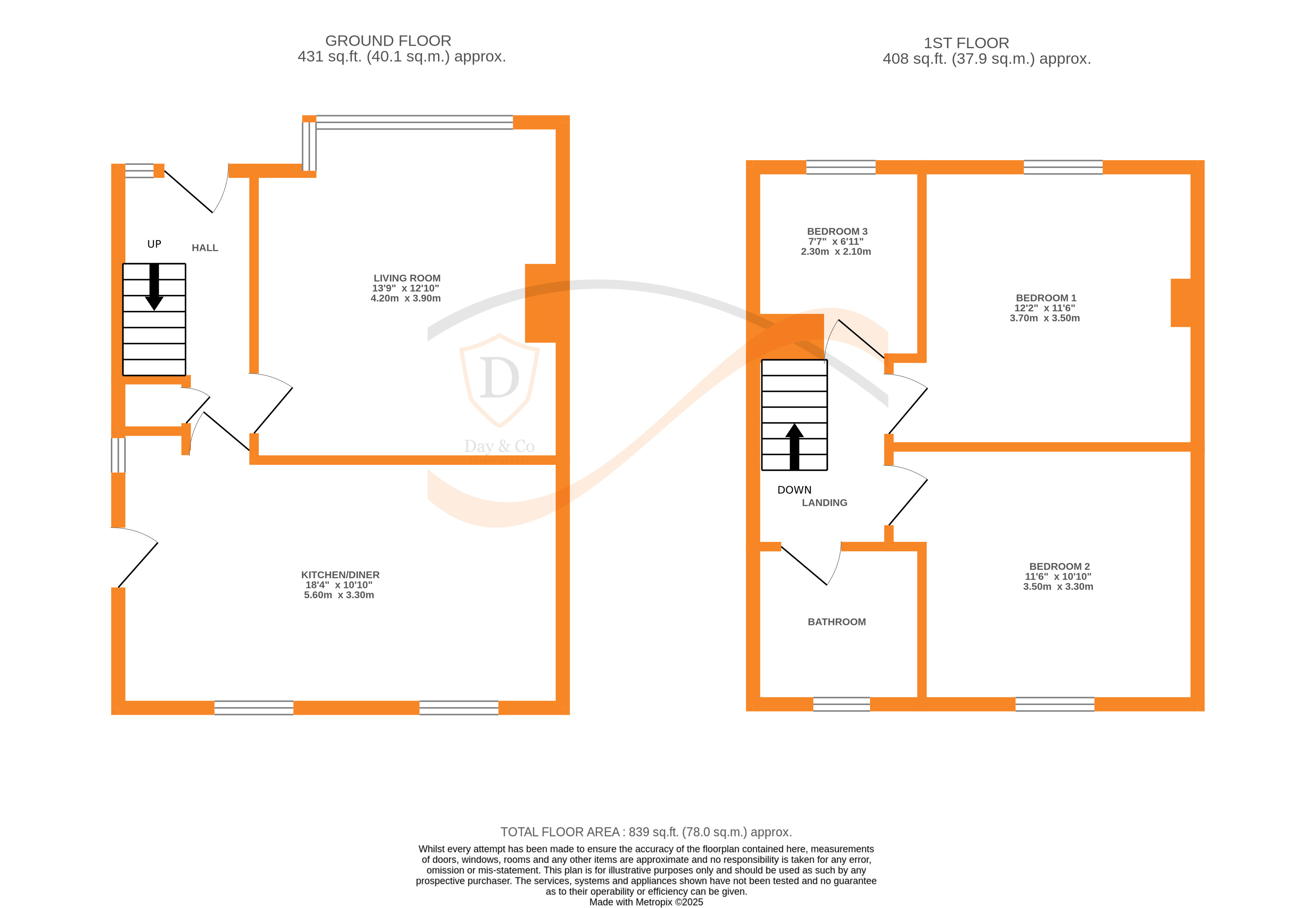 Floorplans For Haworth, Keighley, West Yorkshire