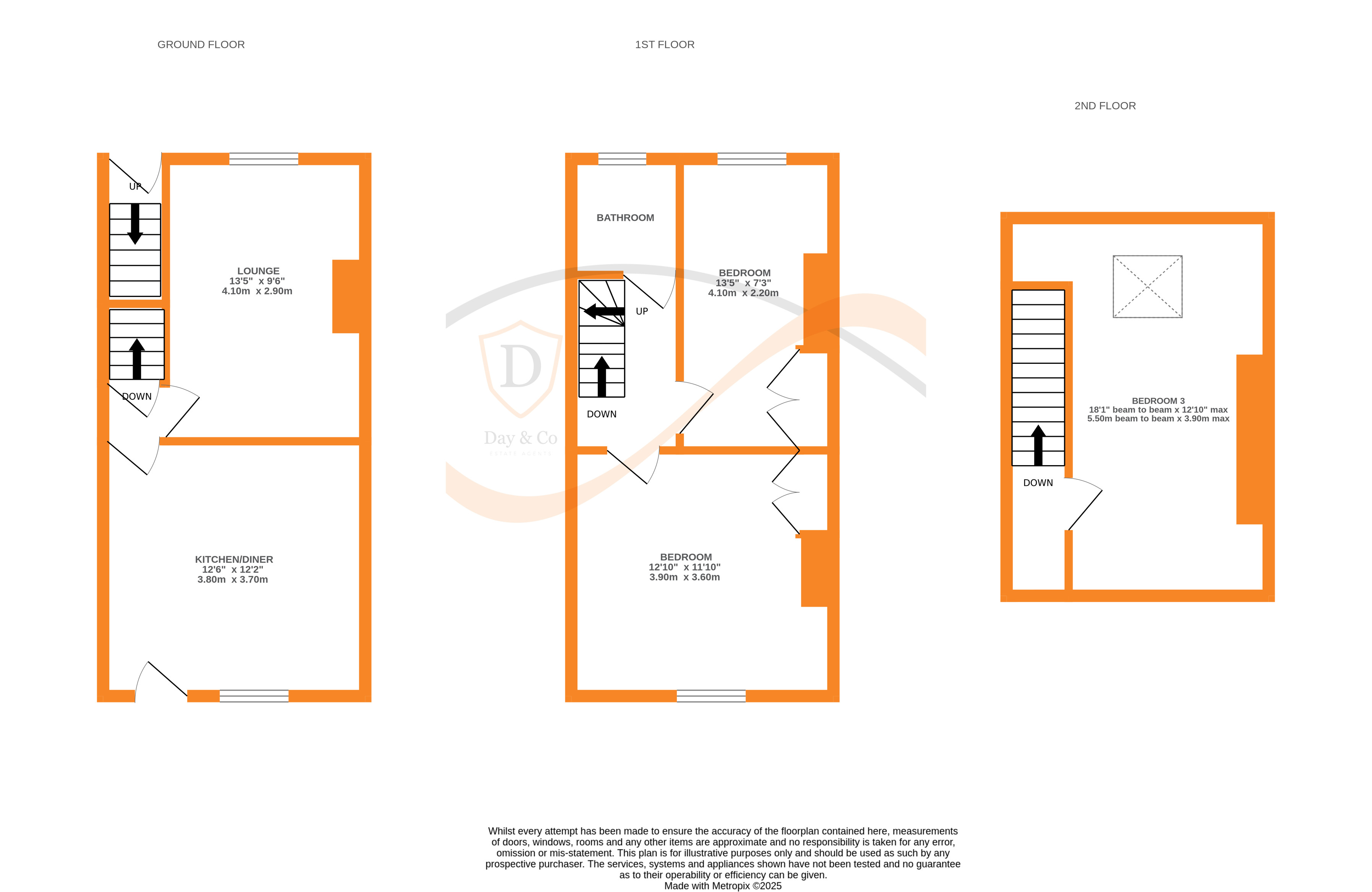 Floorplans For Simpson Street, Keighley, West Yorkshire