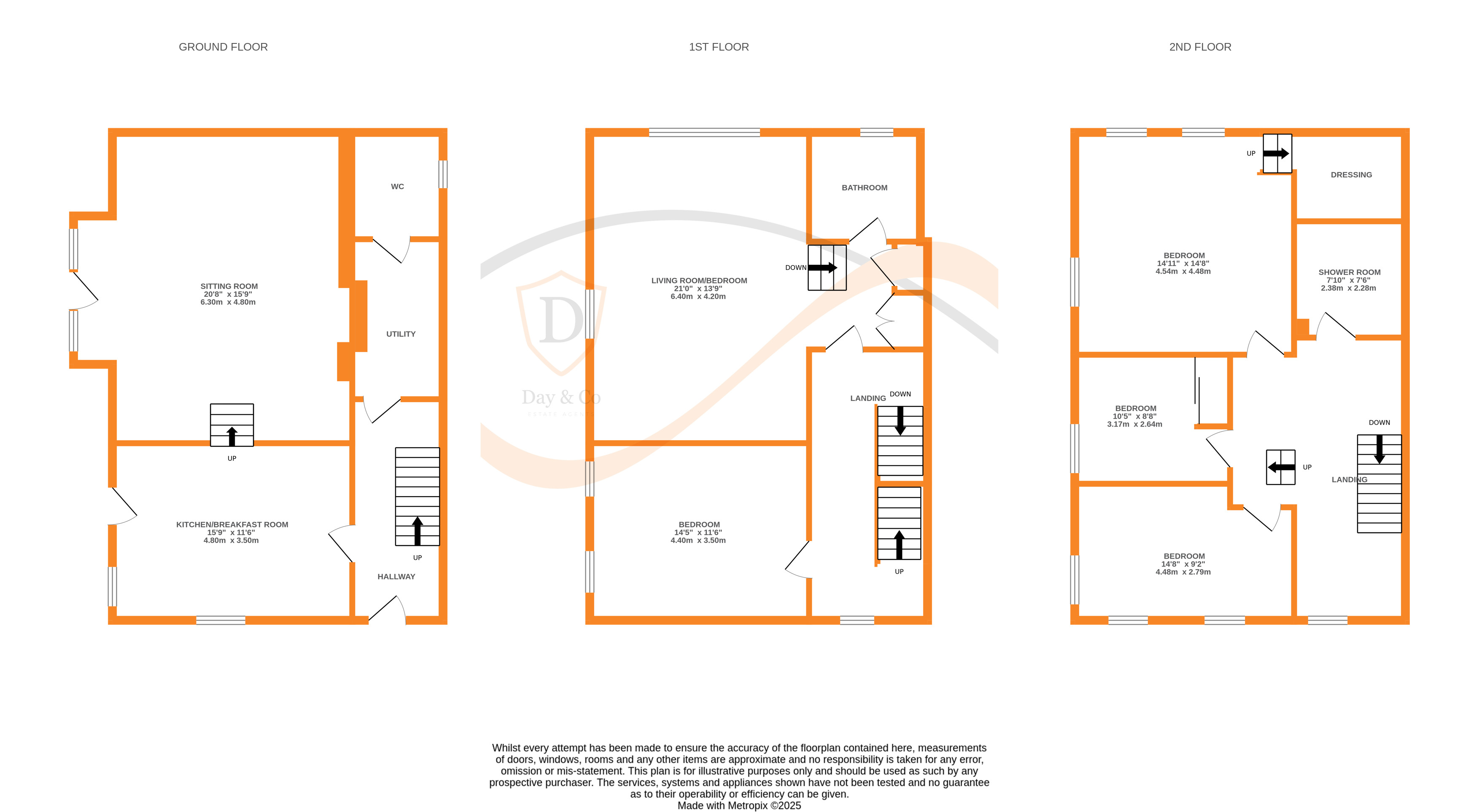 Floorplans For Oakworth, Keighley, West Yorkshire