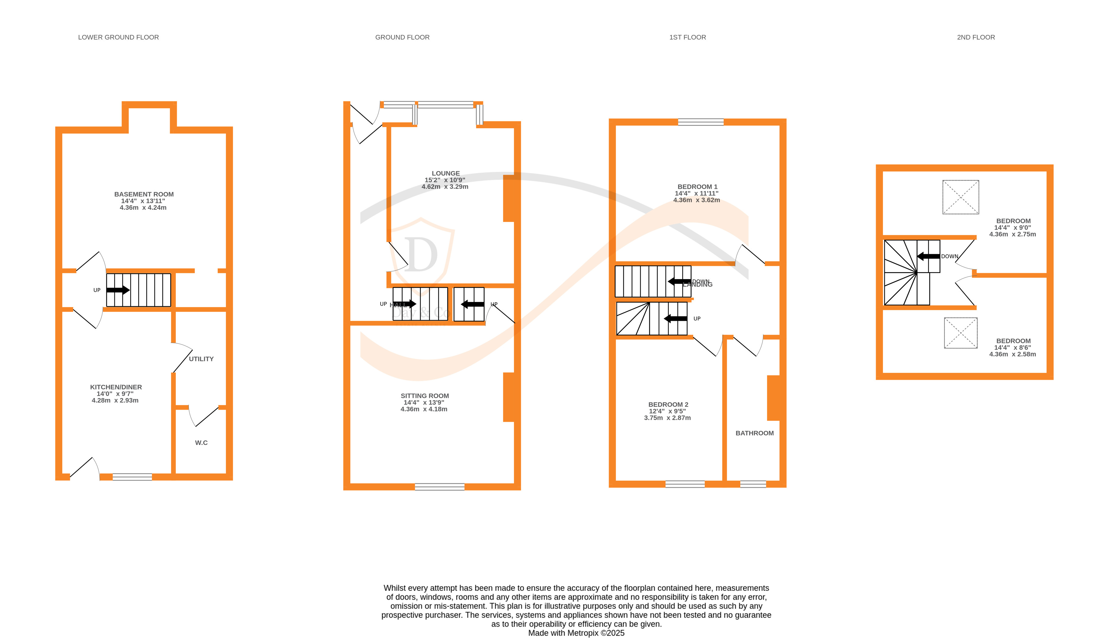 Floorplans For Malsis Road, Keighley, West Yorkshire