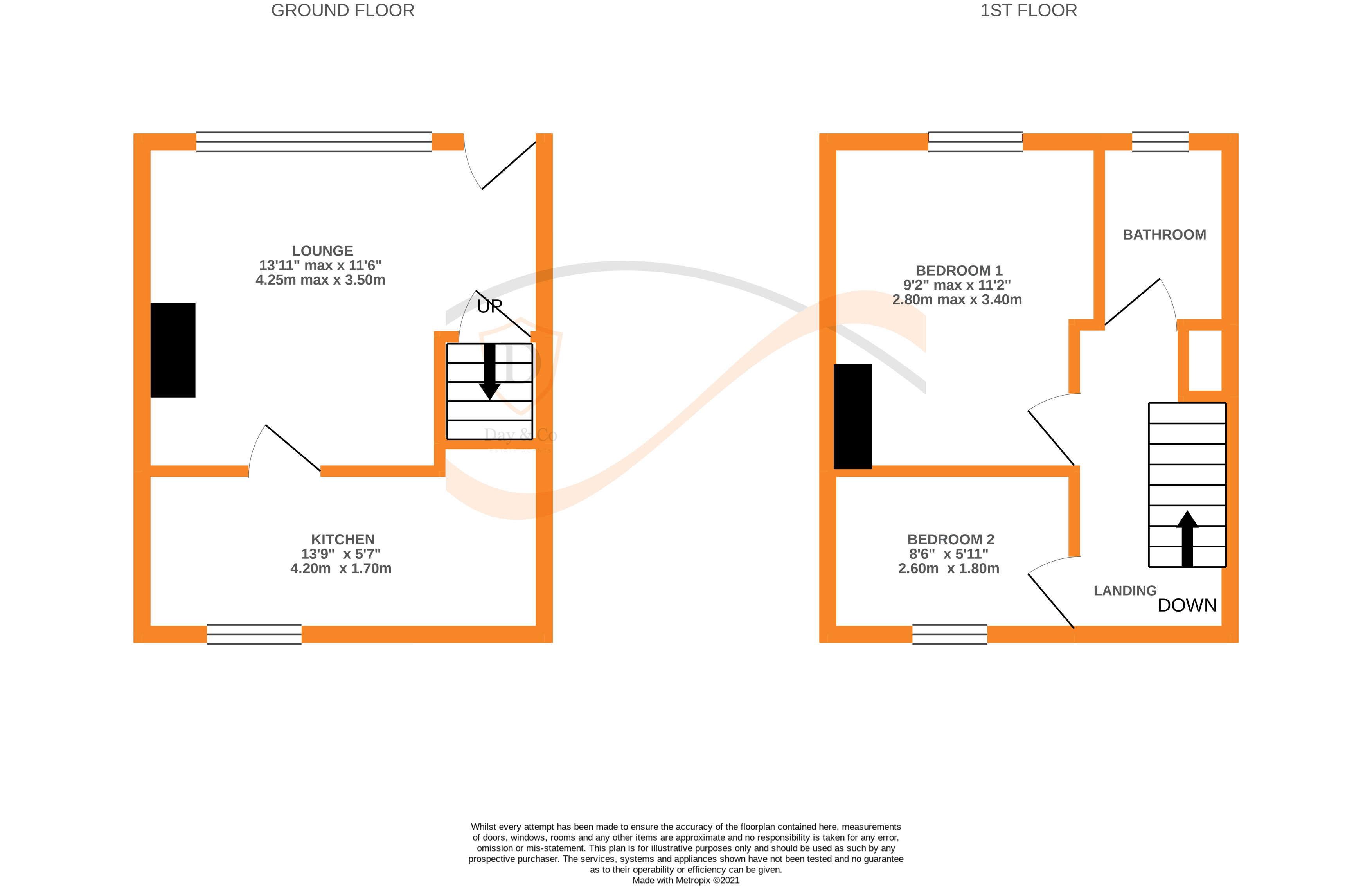 Floorplans For Oakworth, Keighley, West Yorkshire