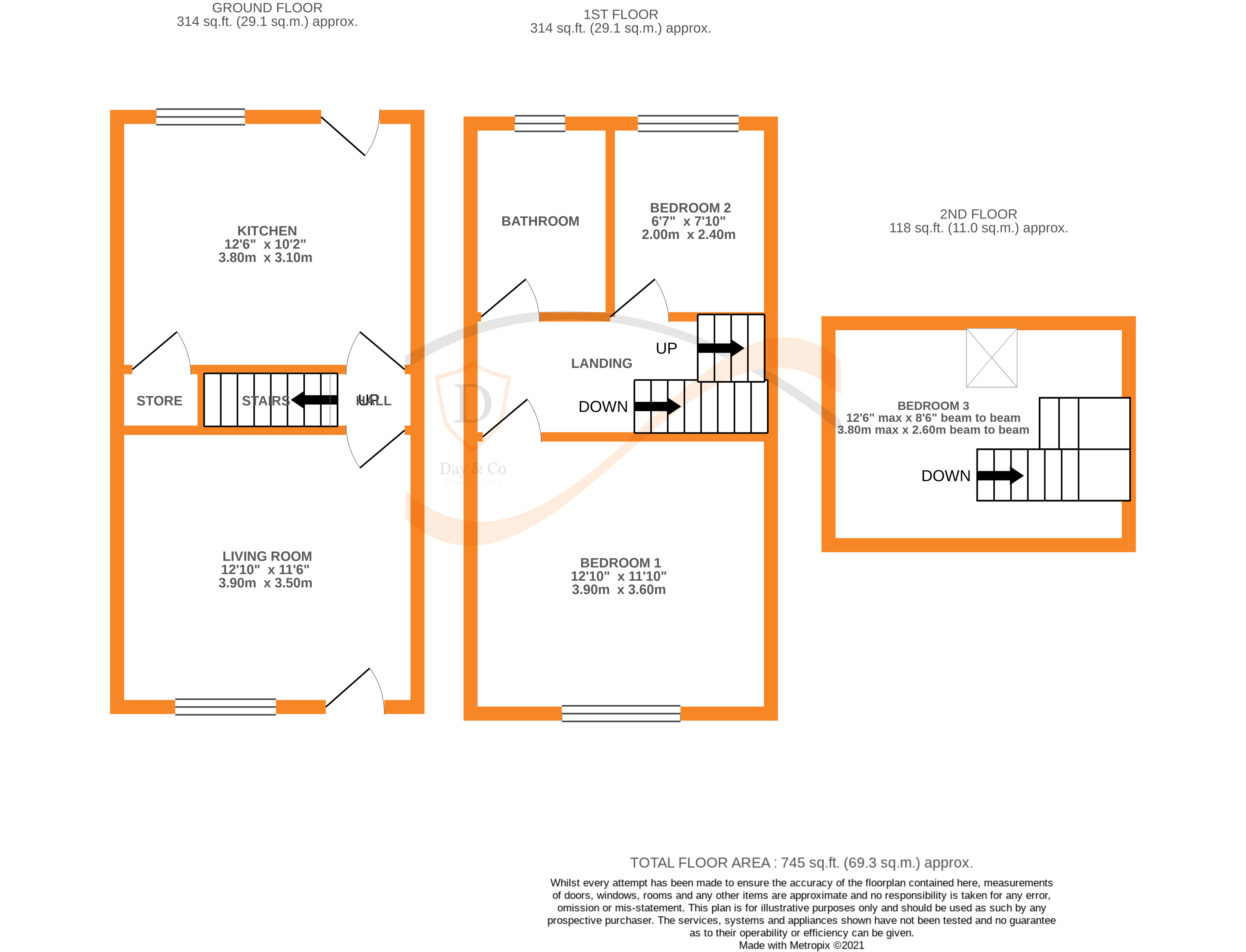 Floorplans For Mannville Grove, Keighley, West Yorkshire