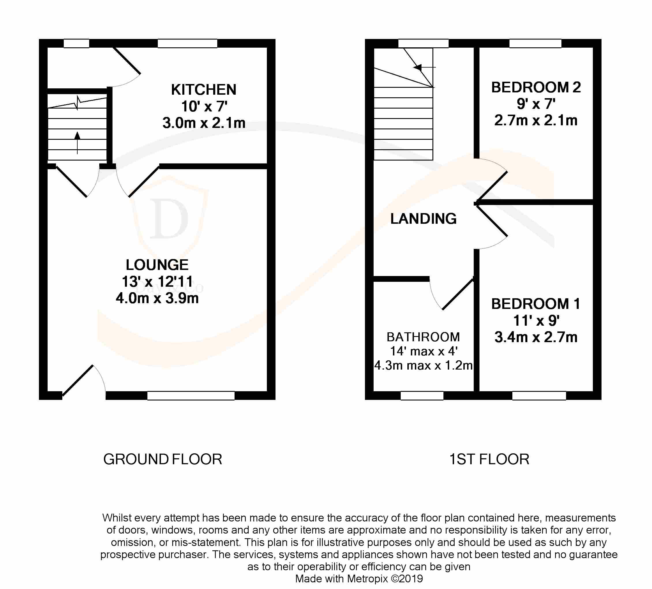 Floorplans For Halifax Road, Keighley, West Yorkshire