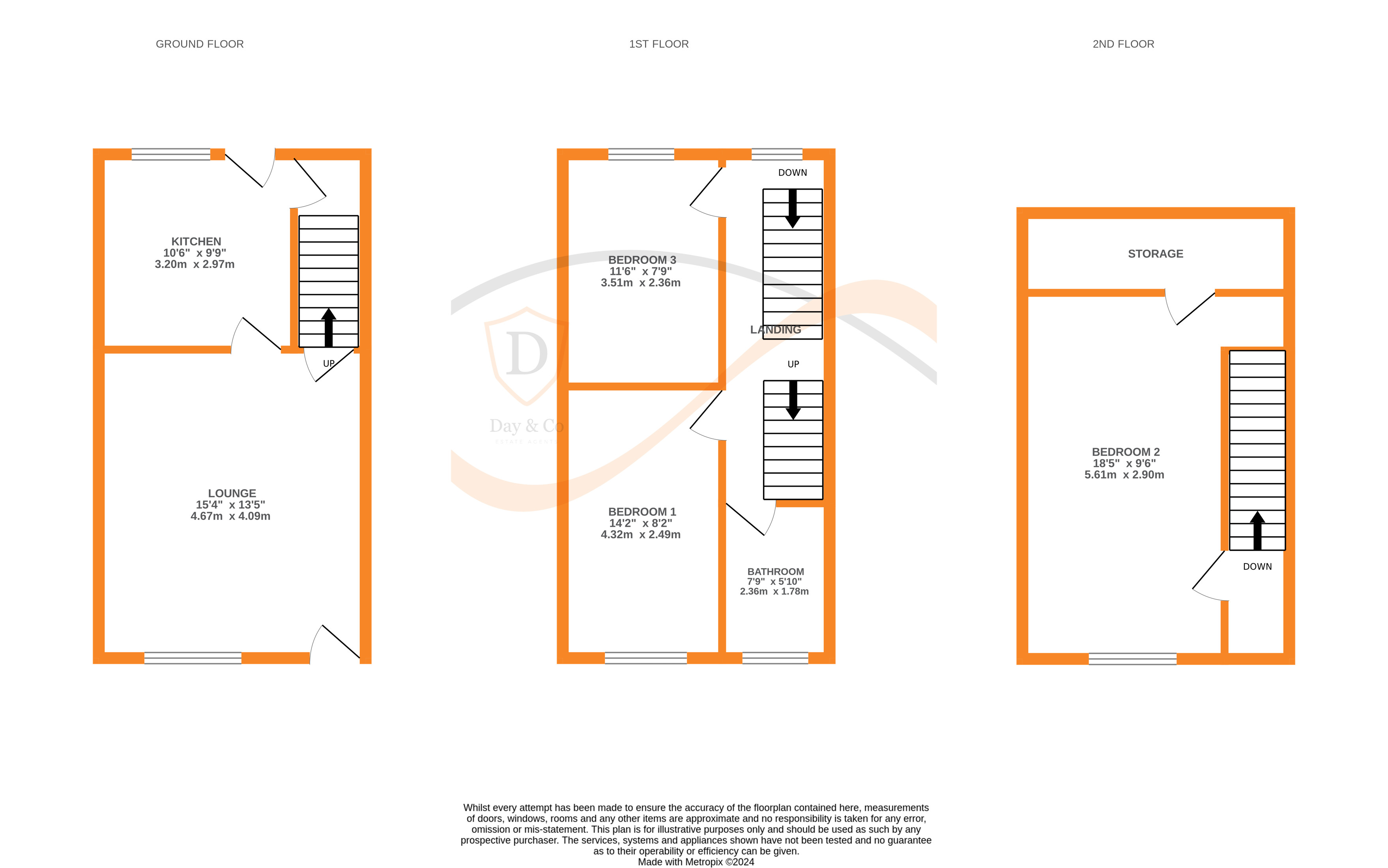 Floorplans For Paget Street, Keighley, West Yorkshire