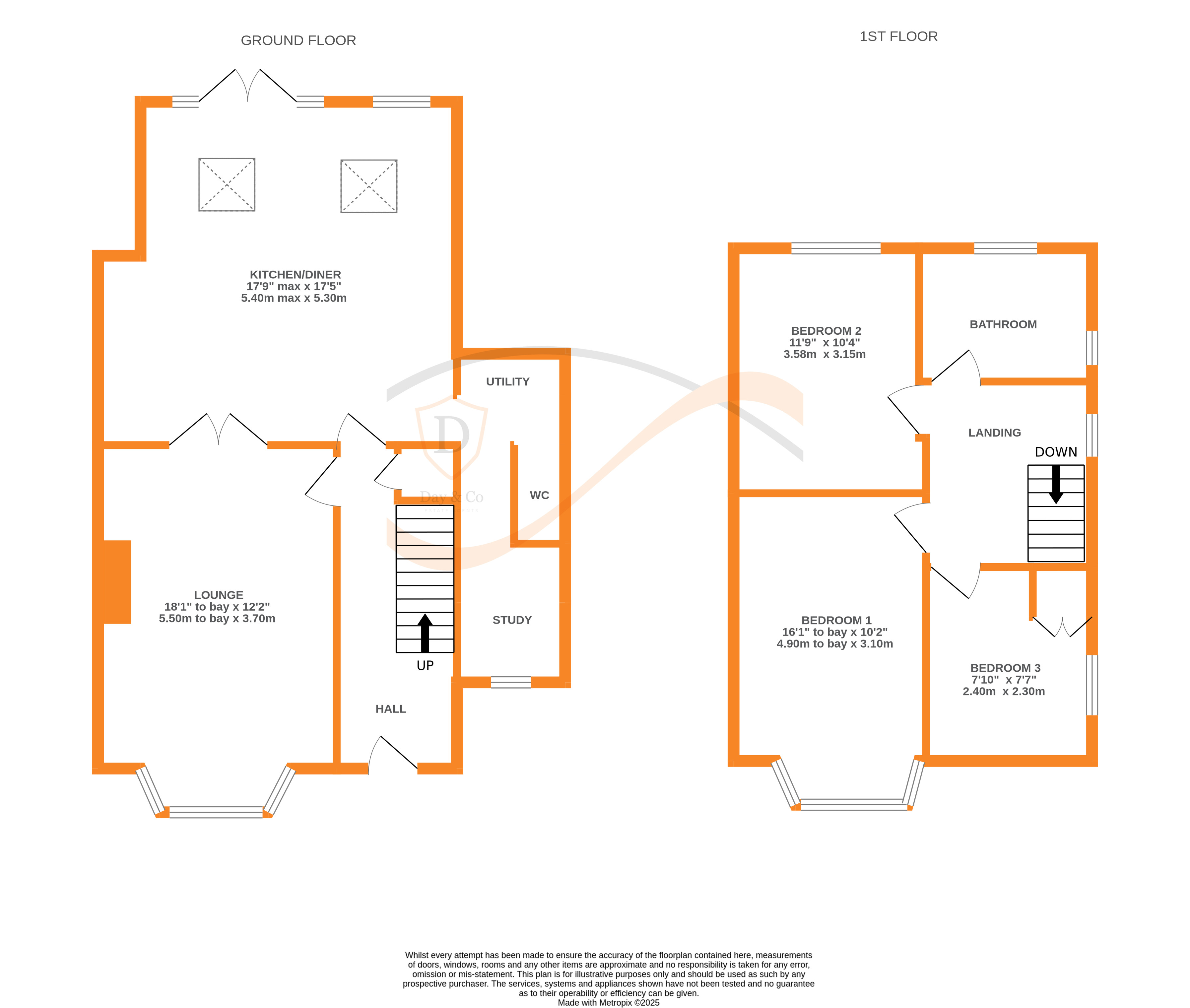 Floorplans For Oakworth, Keighley, West Yorkshire