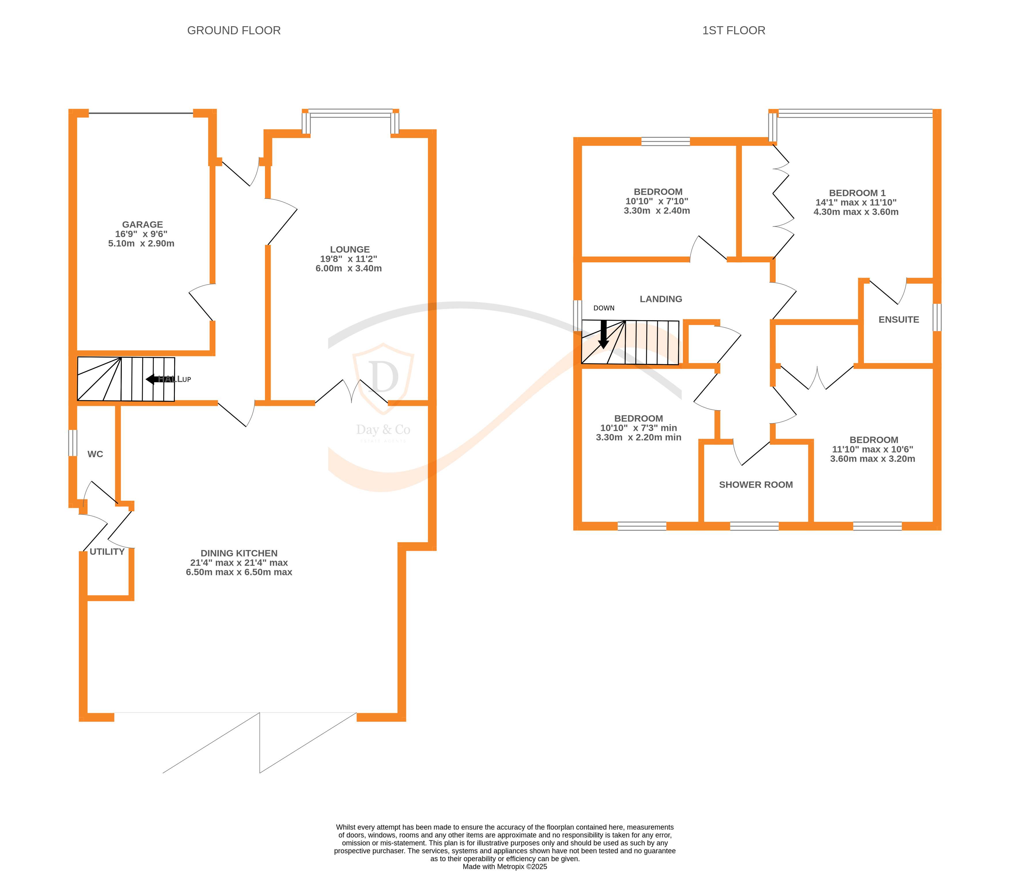 Floorplans For Low Fell Close, Keighley, West Yorkshire