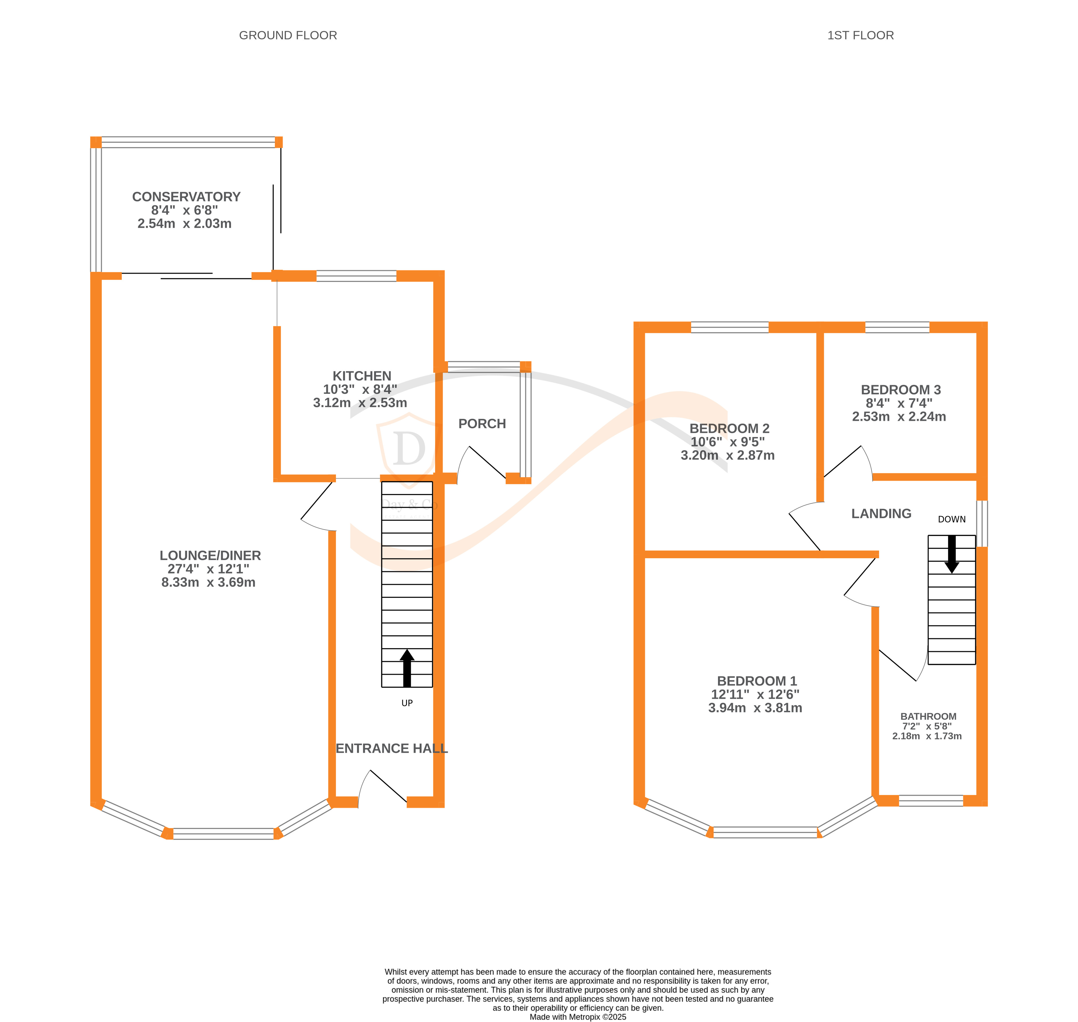 Floorplans For Prospect Crescent, Keighley, West Yorkshire