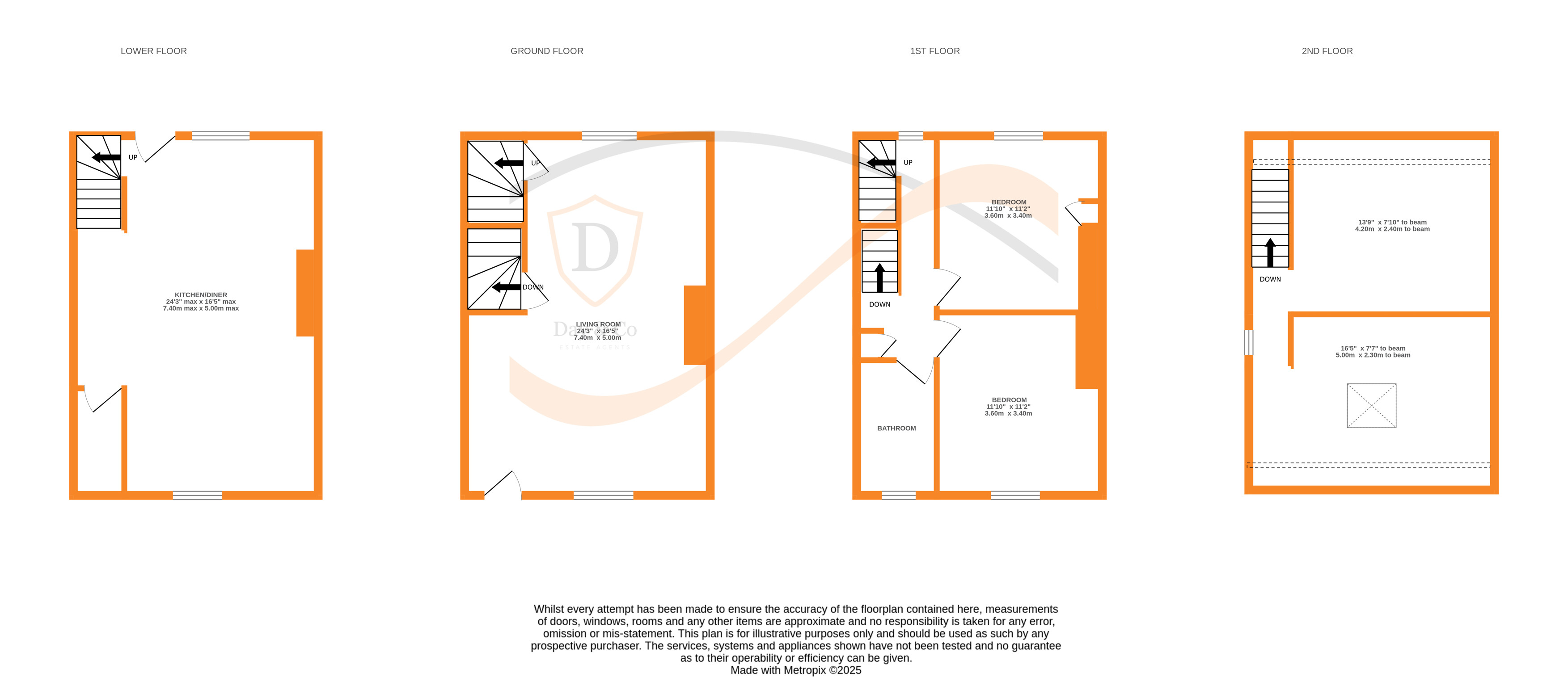 Floorplans For Damems Road, Keighley, West Yorkshire