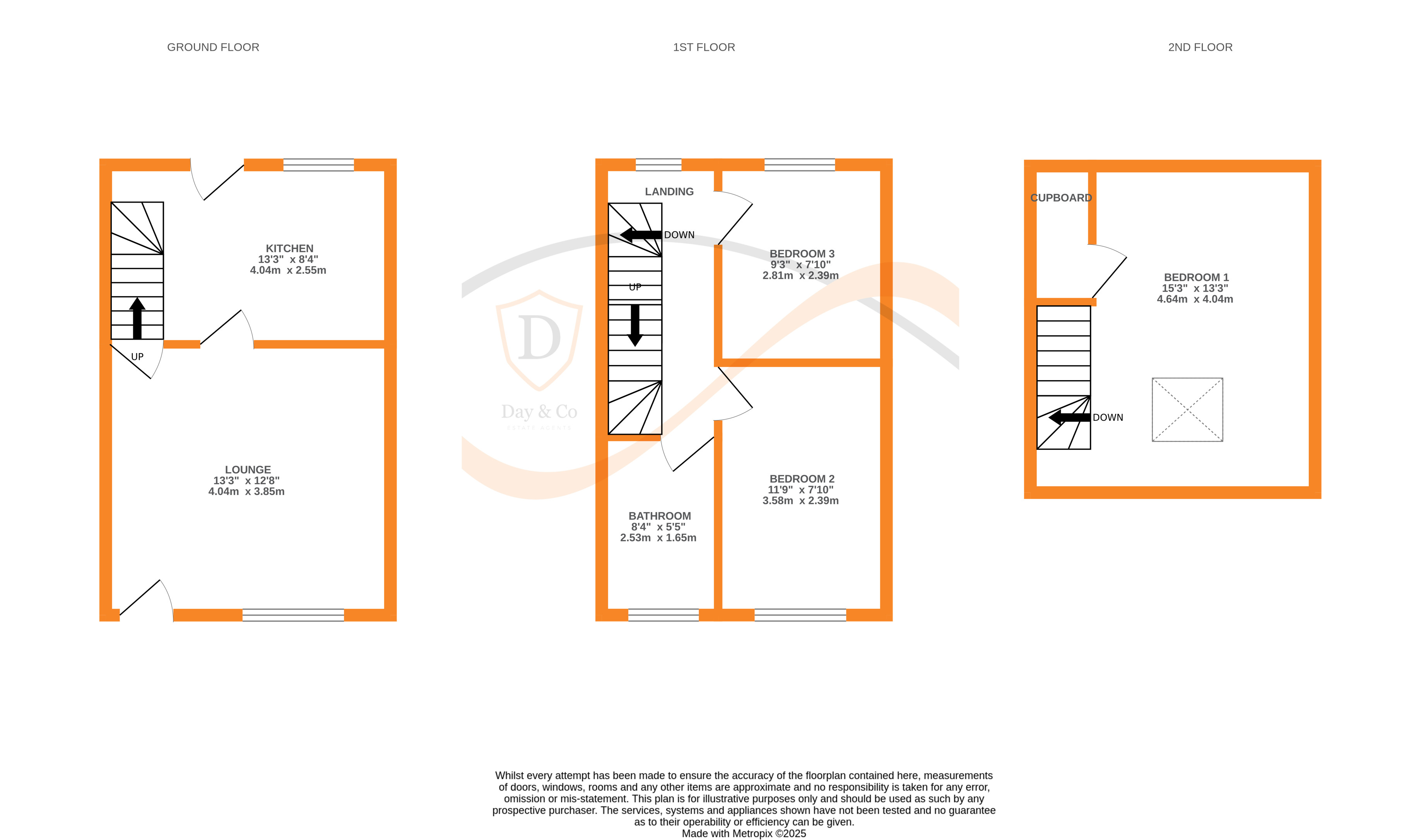 Floorplans For Rawling Street, Keighley, West Yorkshire