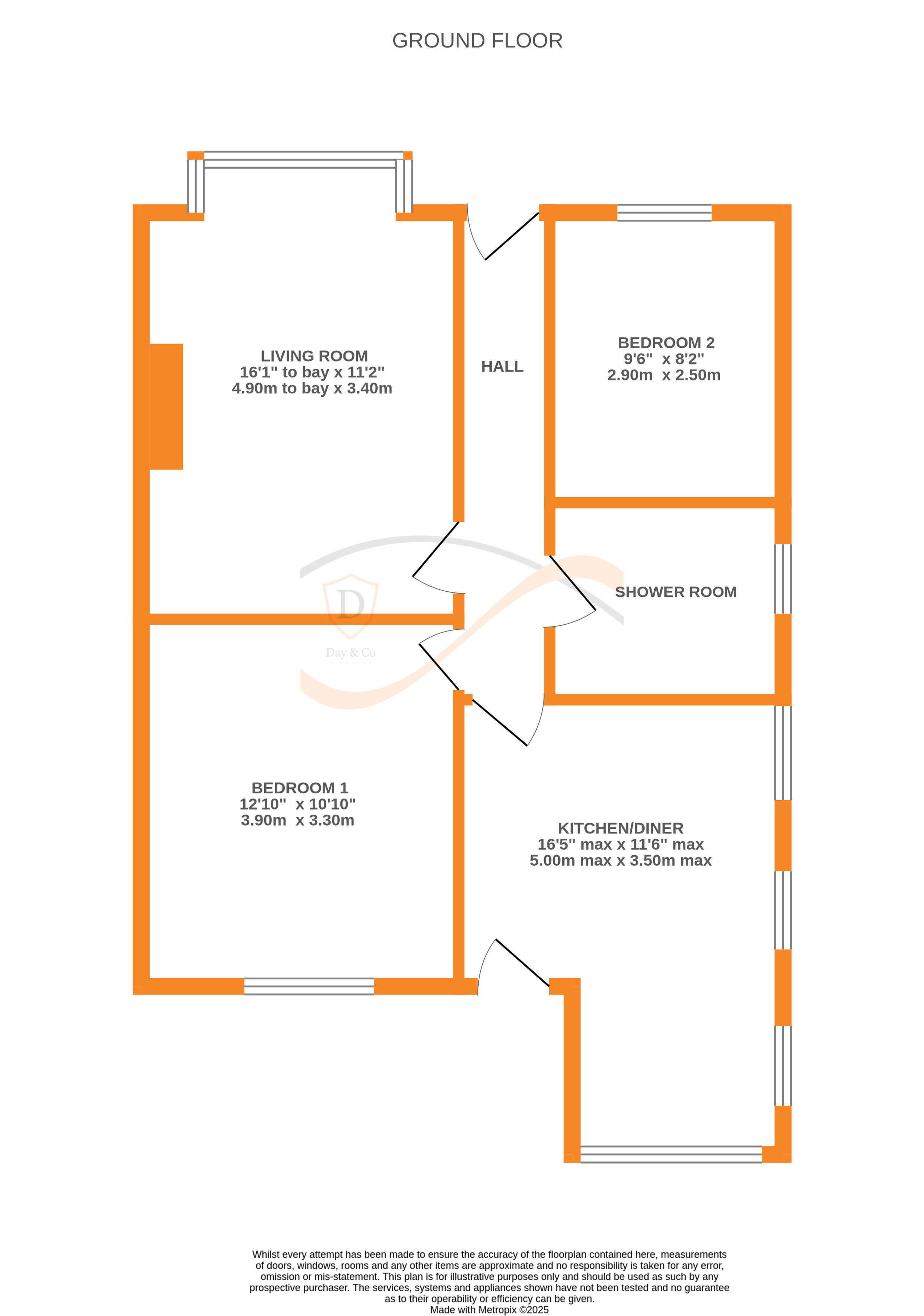 Floorplans For Sandbeds, Keighley, West Yorkshire