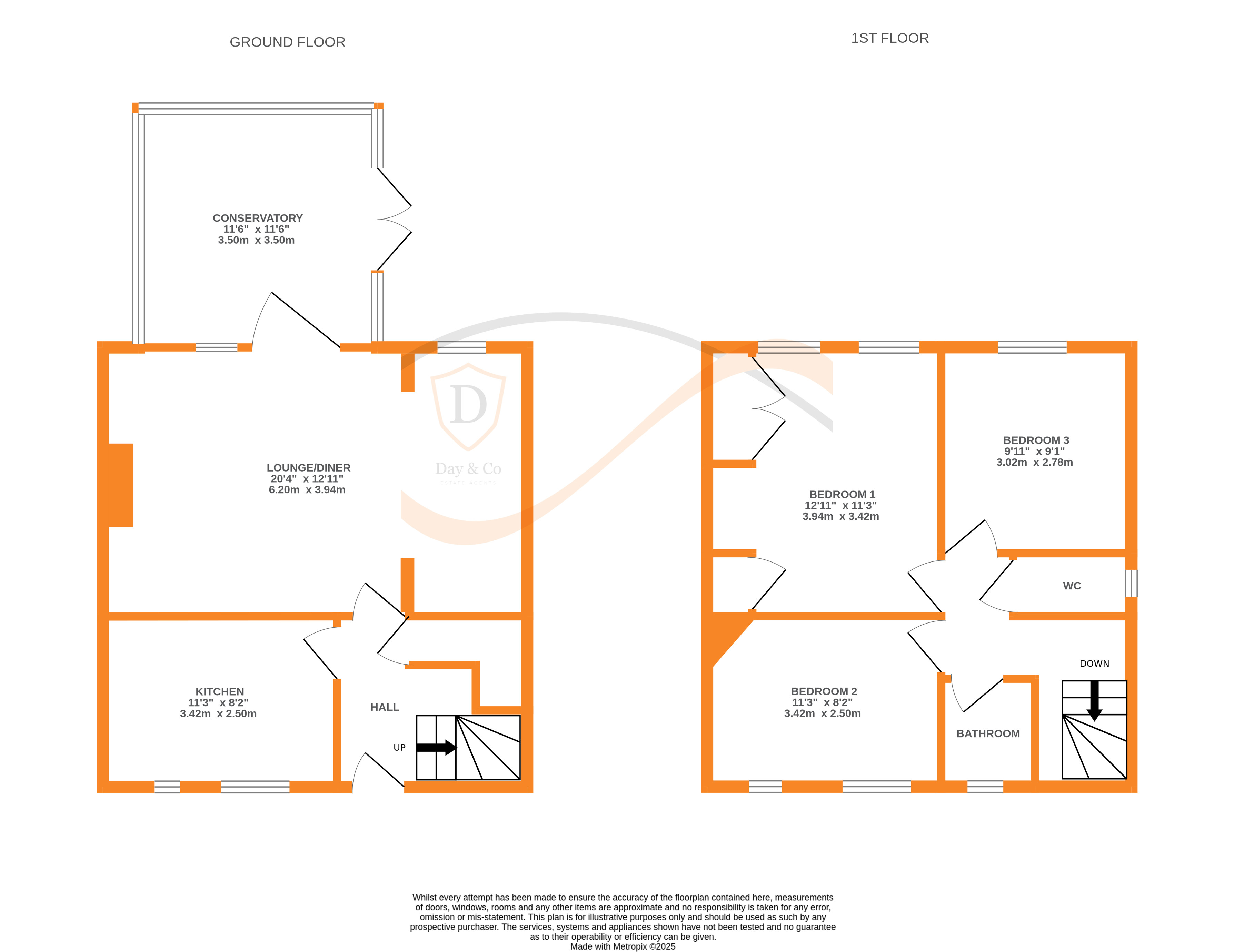 Floorplans For Broomhill Walk, Keighley, West Yorkshire