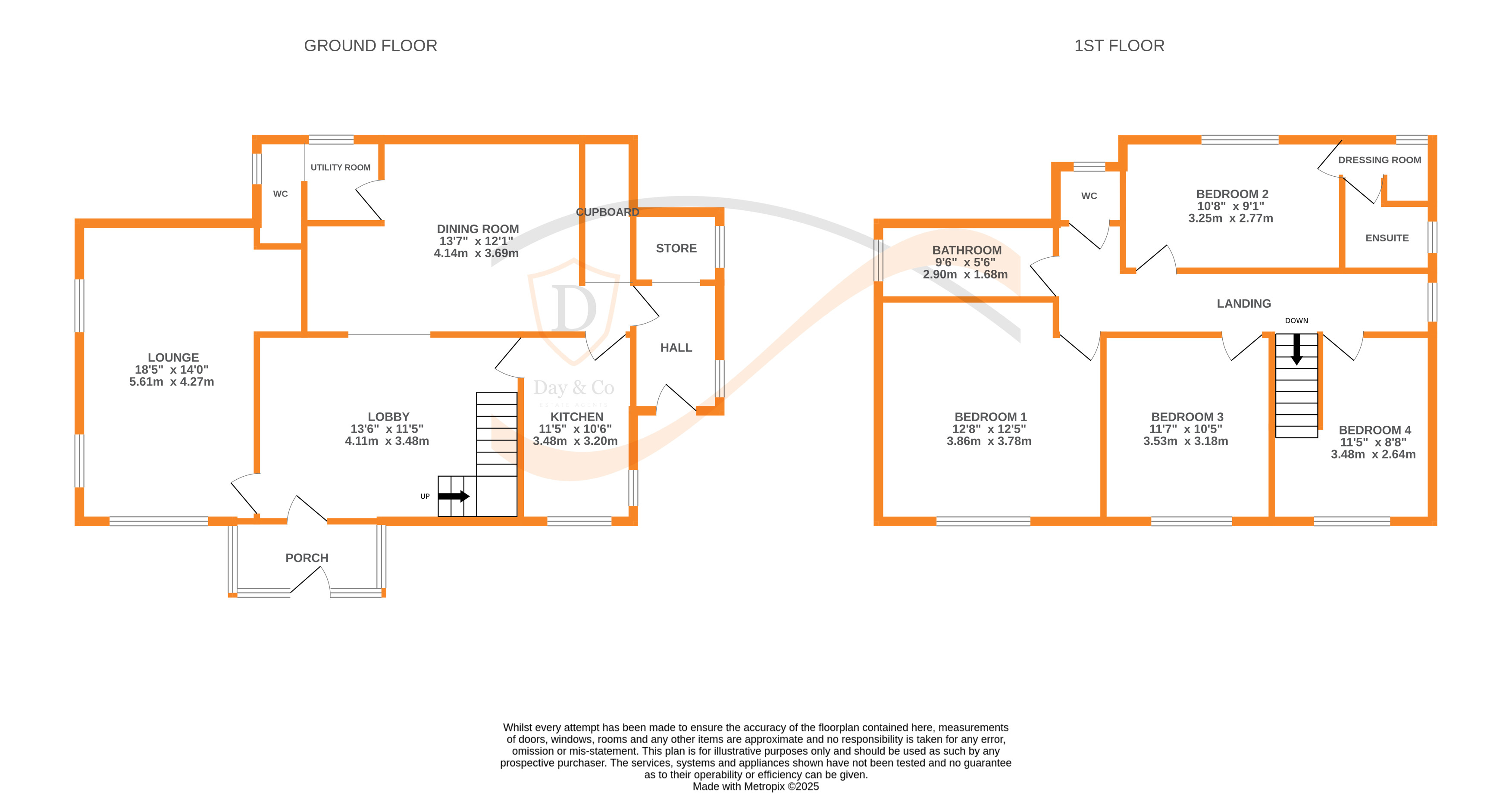 Floorplans For Exley Head, Keighley, West Yorkshire