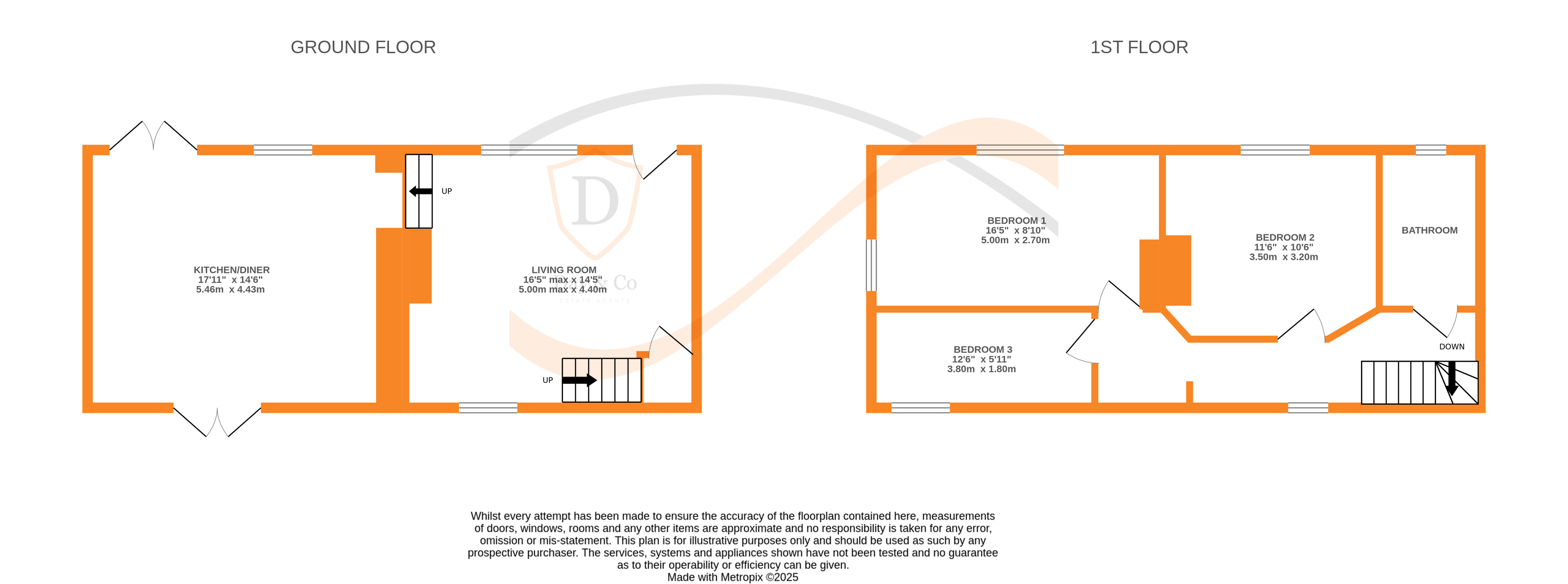 Floorplans For Lady Lane, Bingley, West Yorkshire