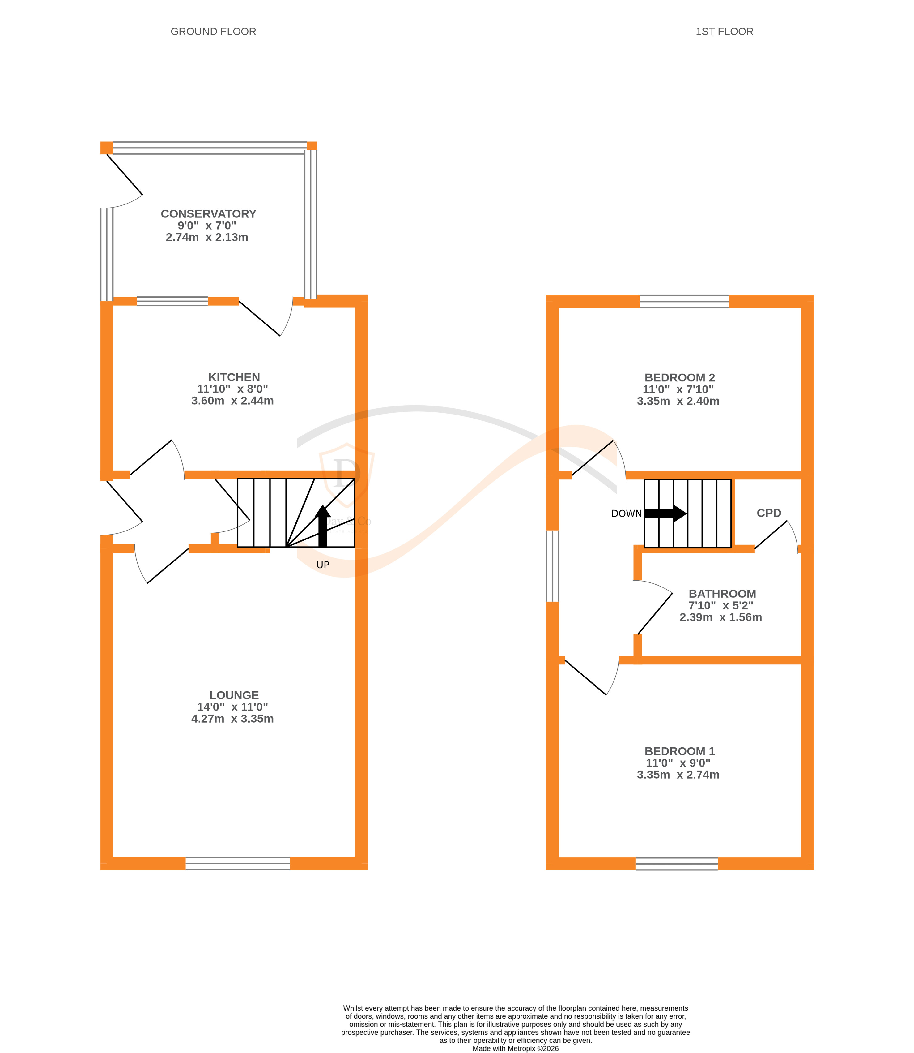 Floorplans For Cherry Tree Rise, Keighley, West Yorkshire