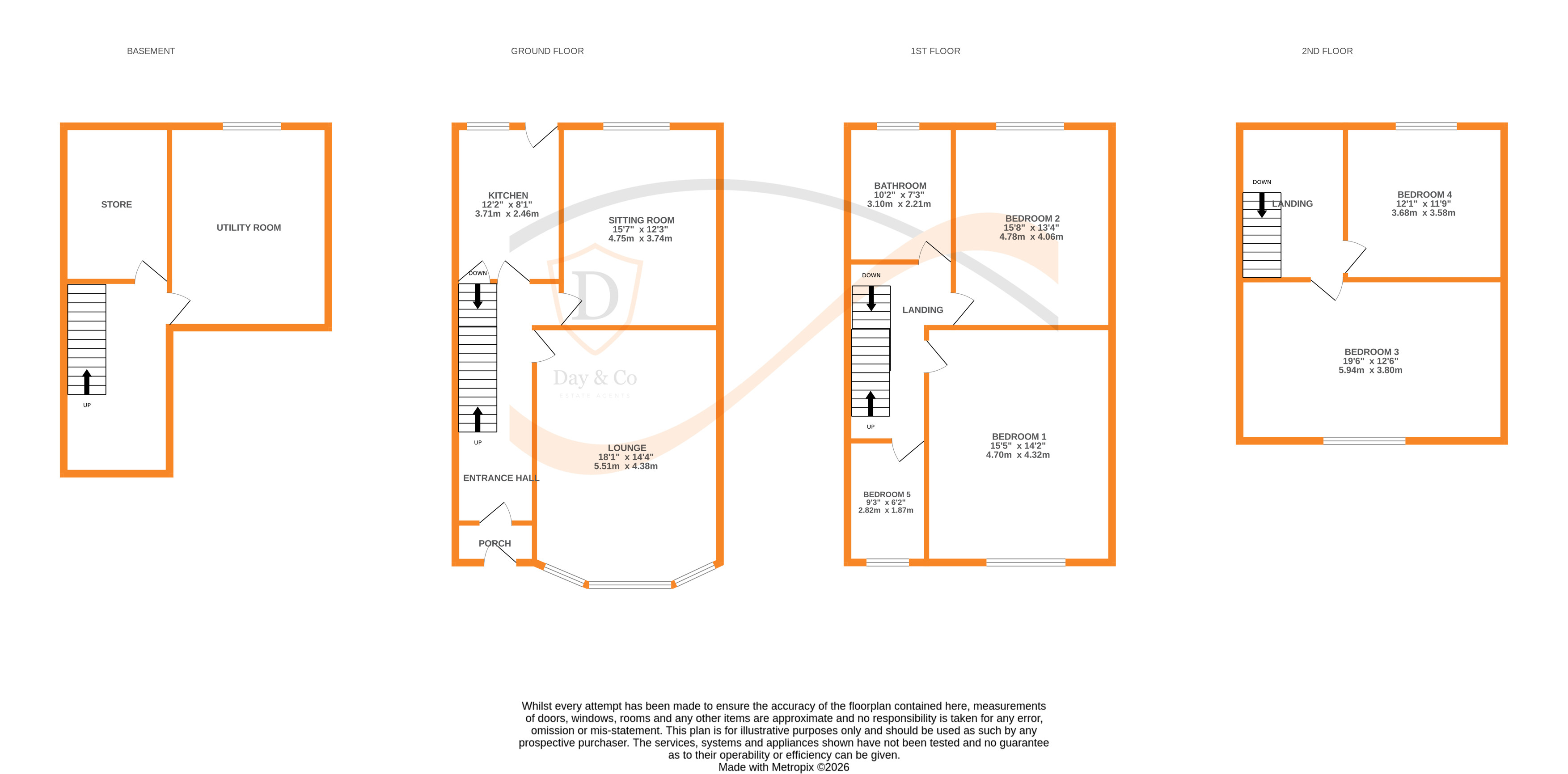 Floorplans For Malsis Road, Keighley, West Yorkshire