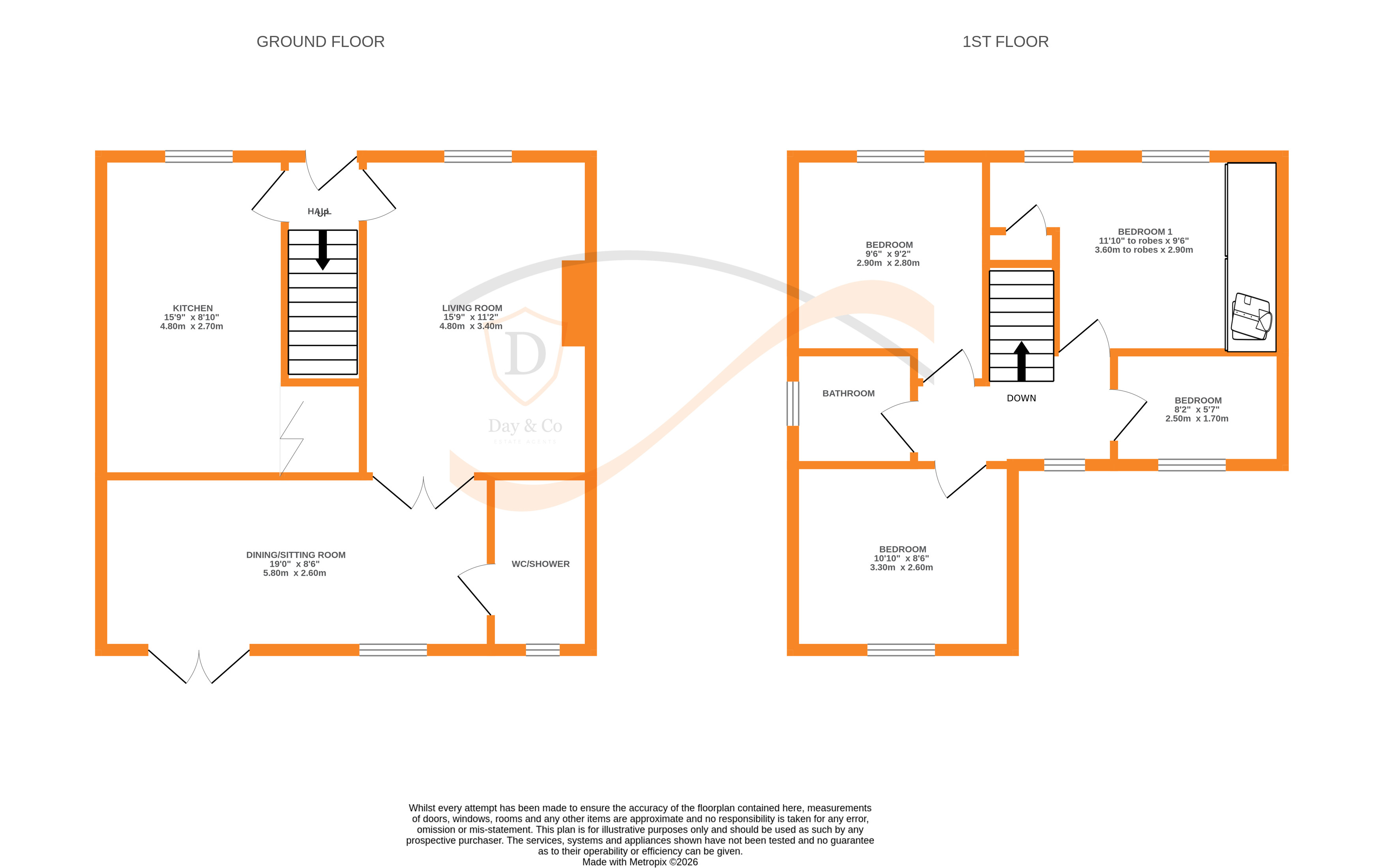 Floorplans For Utley, Keighley, West Yorkshire