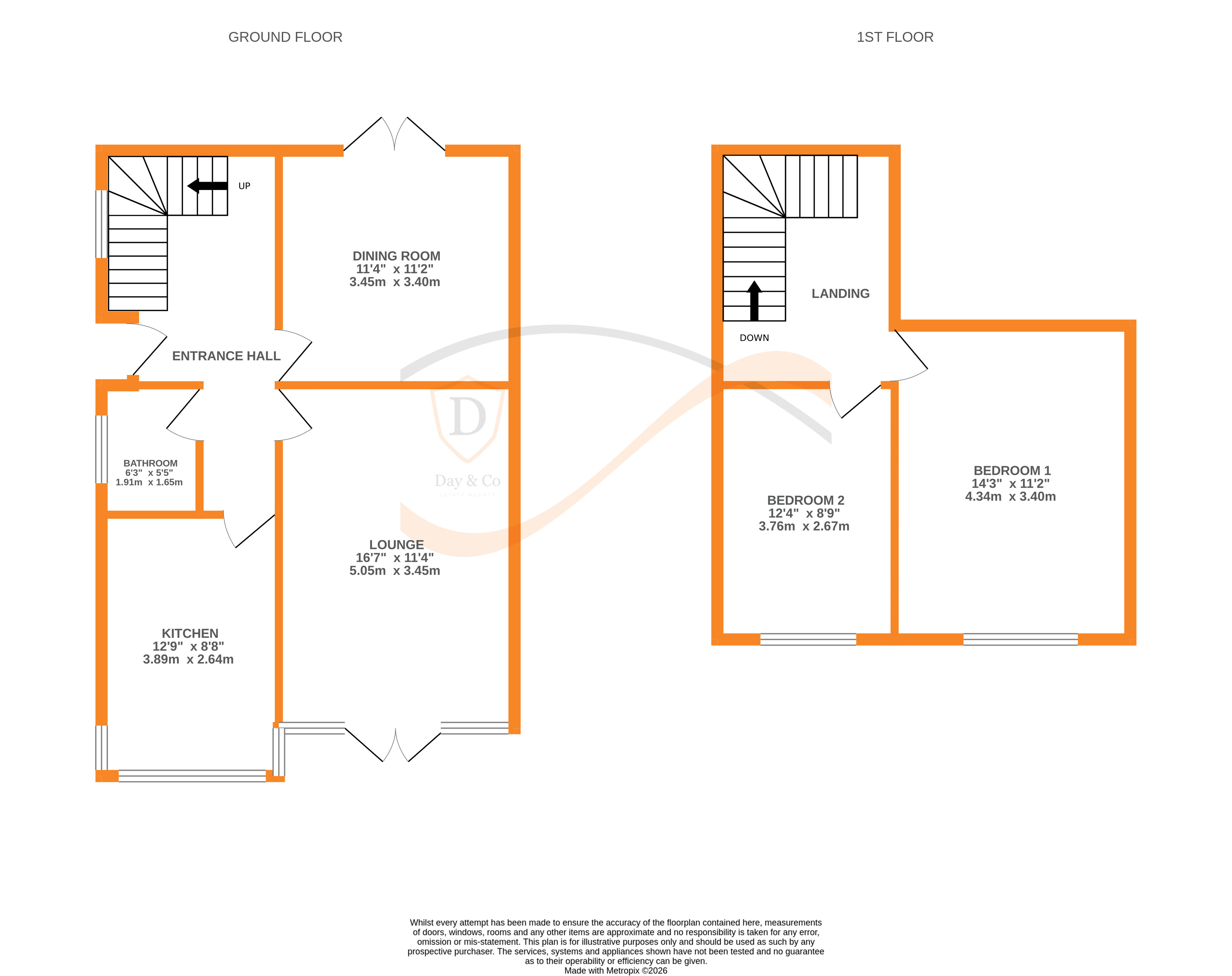 Floorplans For Fell Crescent, Keighley, West Yorkshire