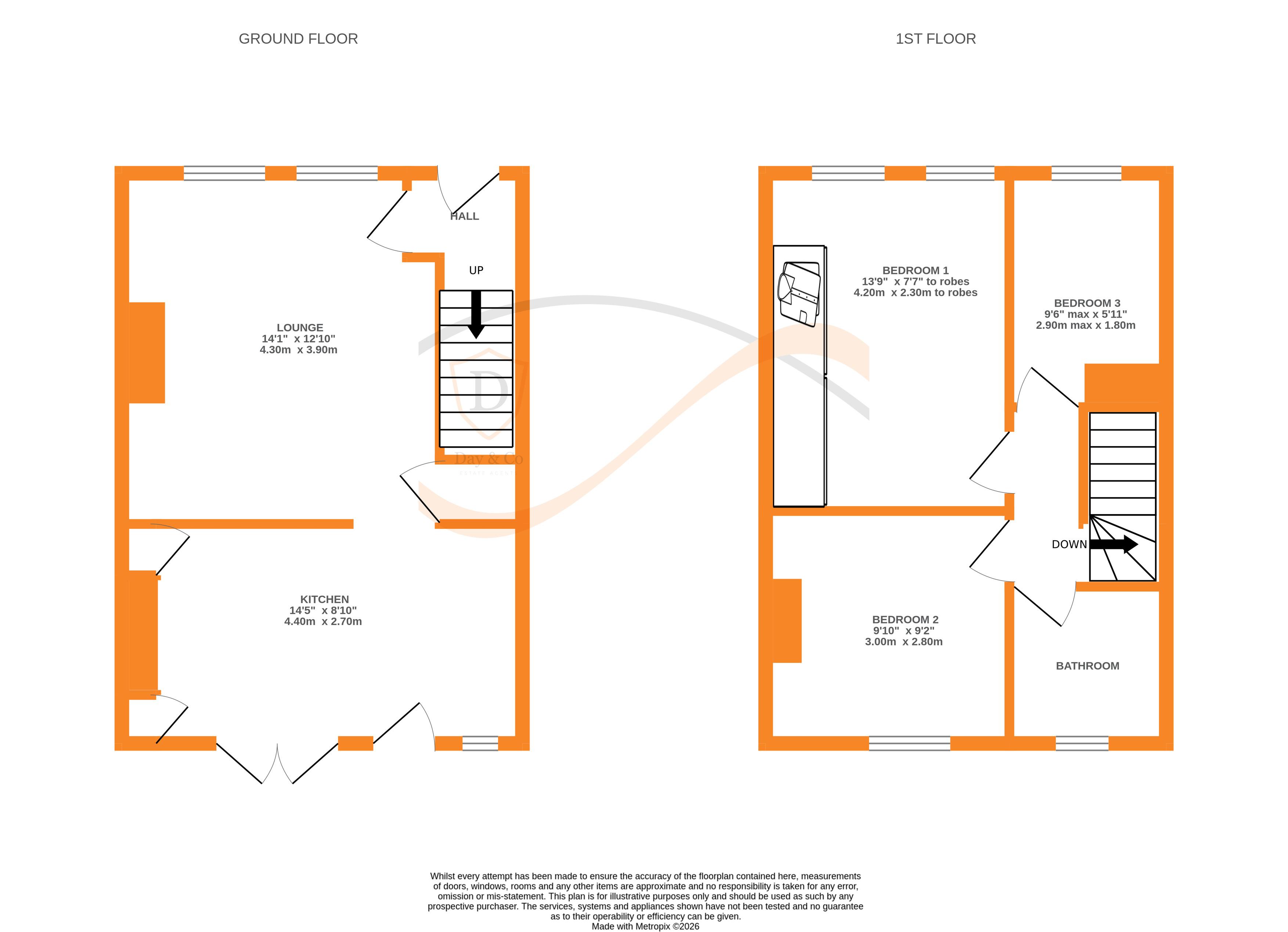 Floorplans For Braithwaite Road, Keighley, West Yorkshire