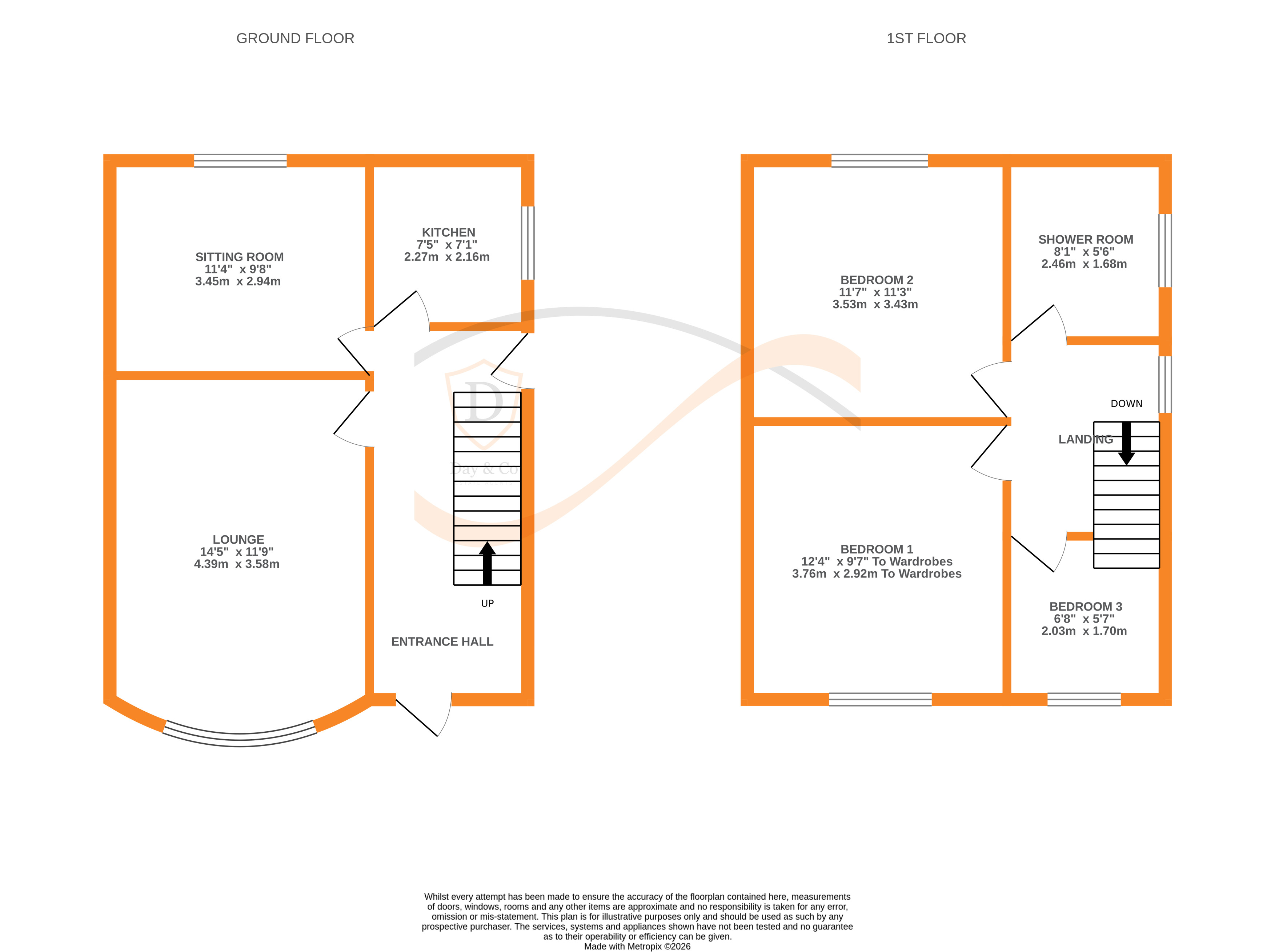 Floorplans For Sandbeds, Keighley, West Yorkshire
