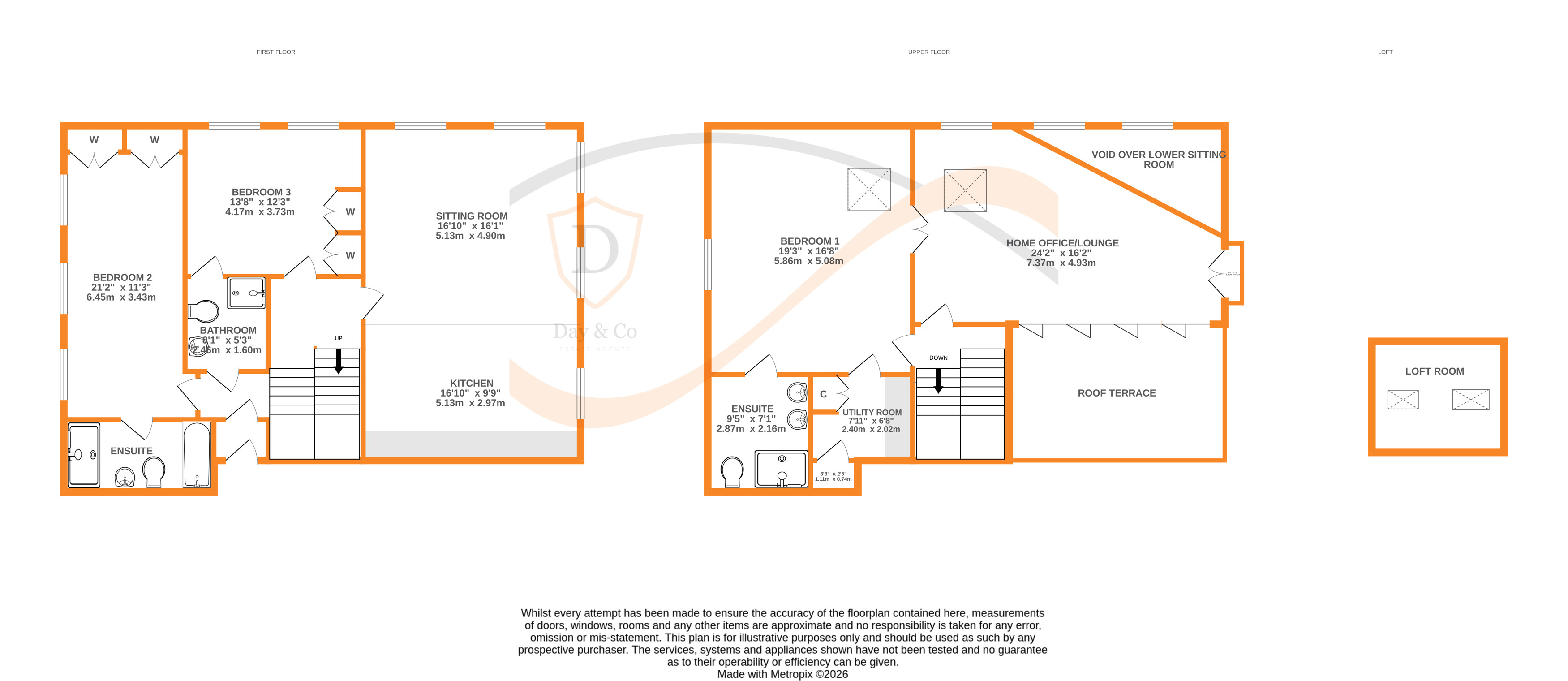 Floorplans For Airedale Mills, Bingley, West Yorkshire