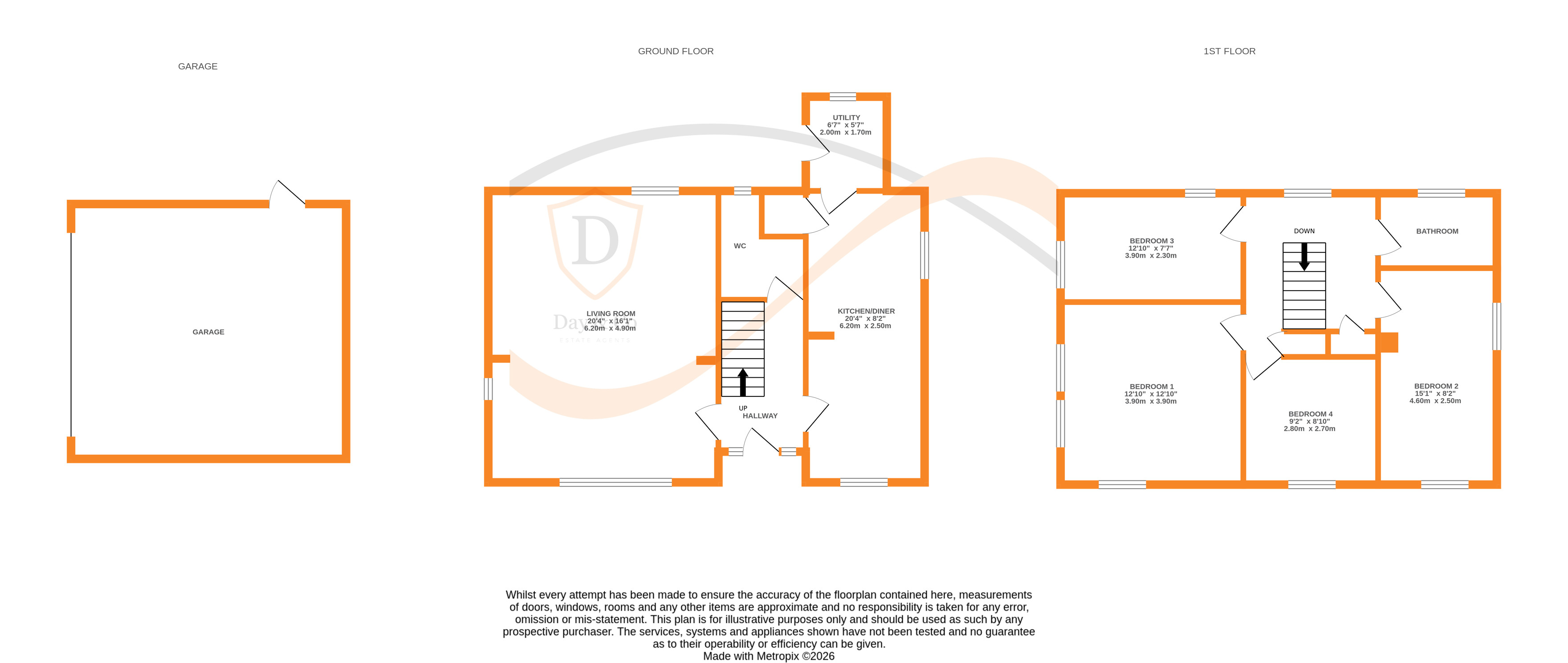 Floorplans For Oakworth, Keighley, West Yorkshire