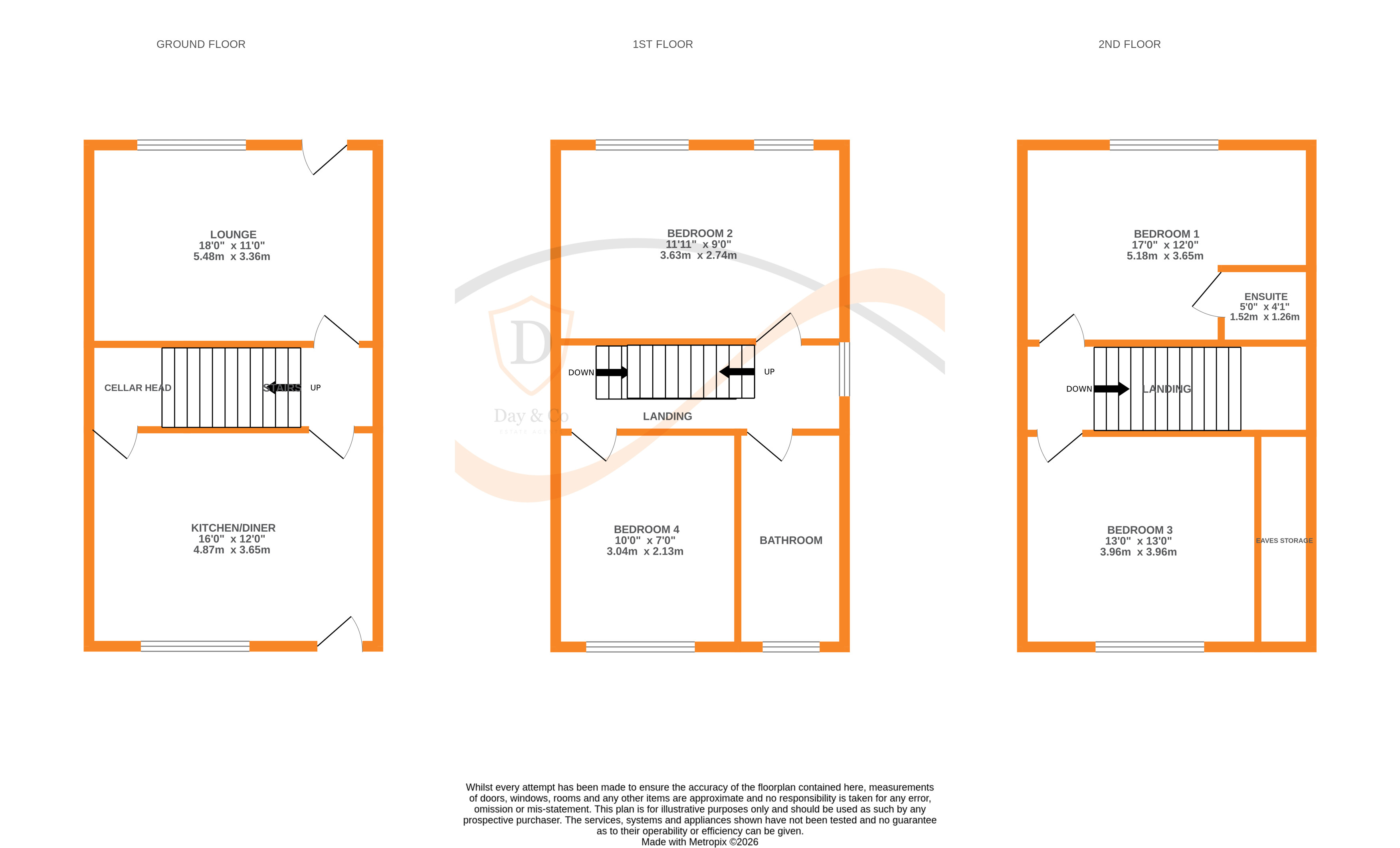 Floorplans For Oakworth, Keighley, West Yorkshire