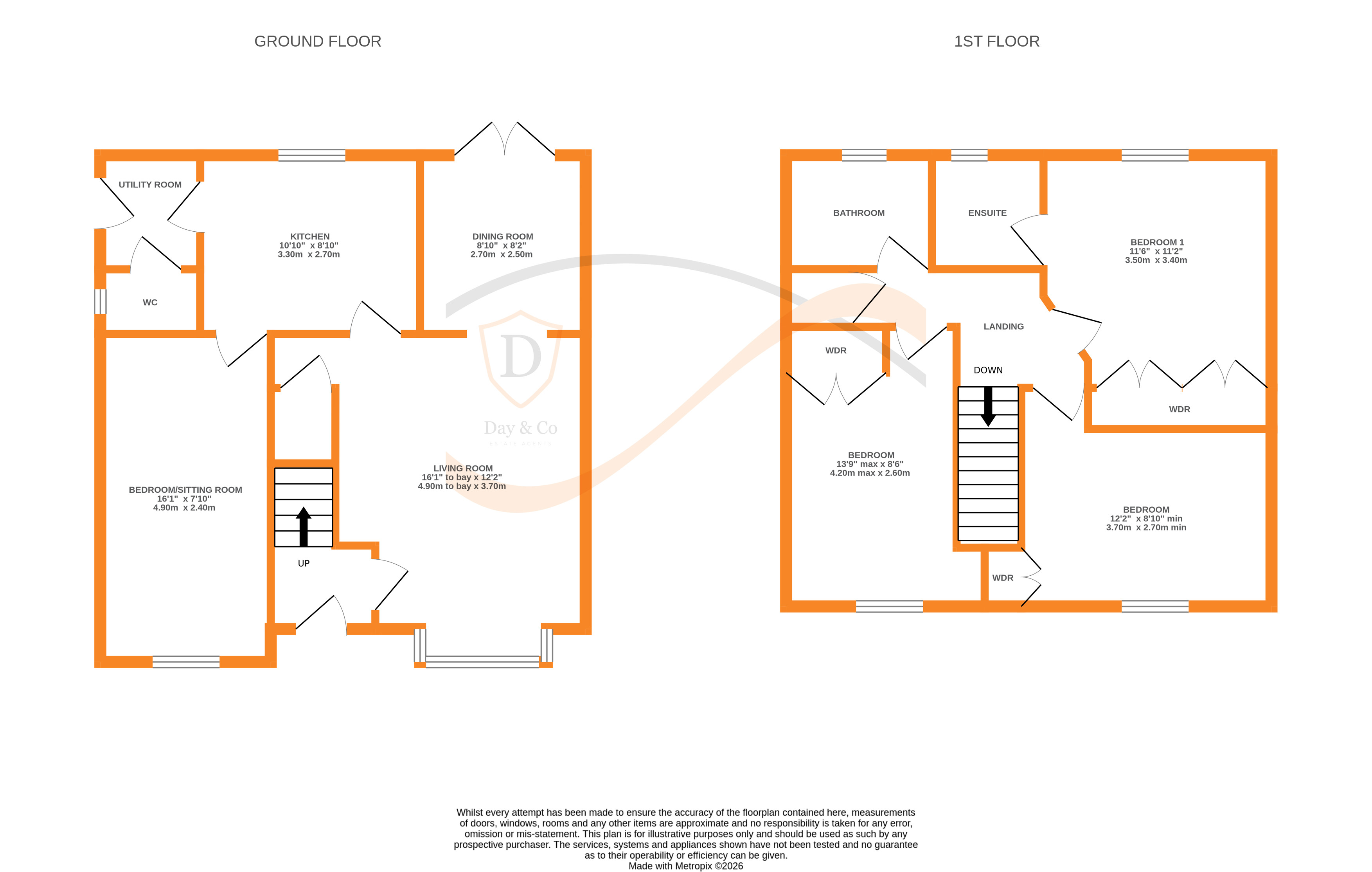Floorplans For Low Fell Close, Keighley, West Yorkshire