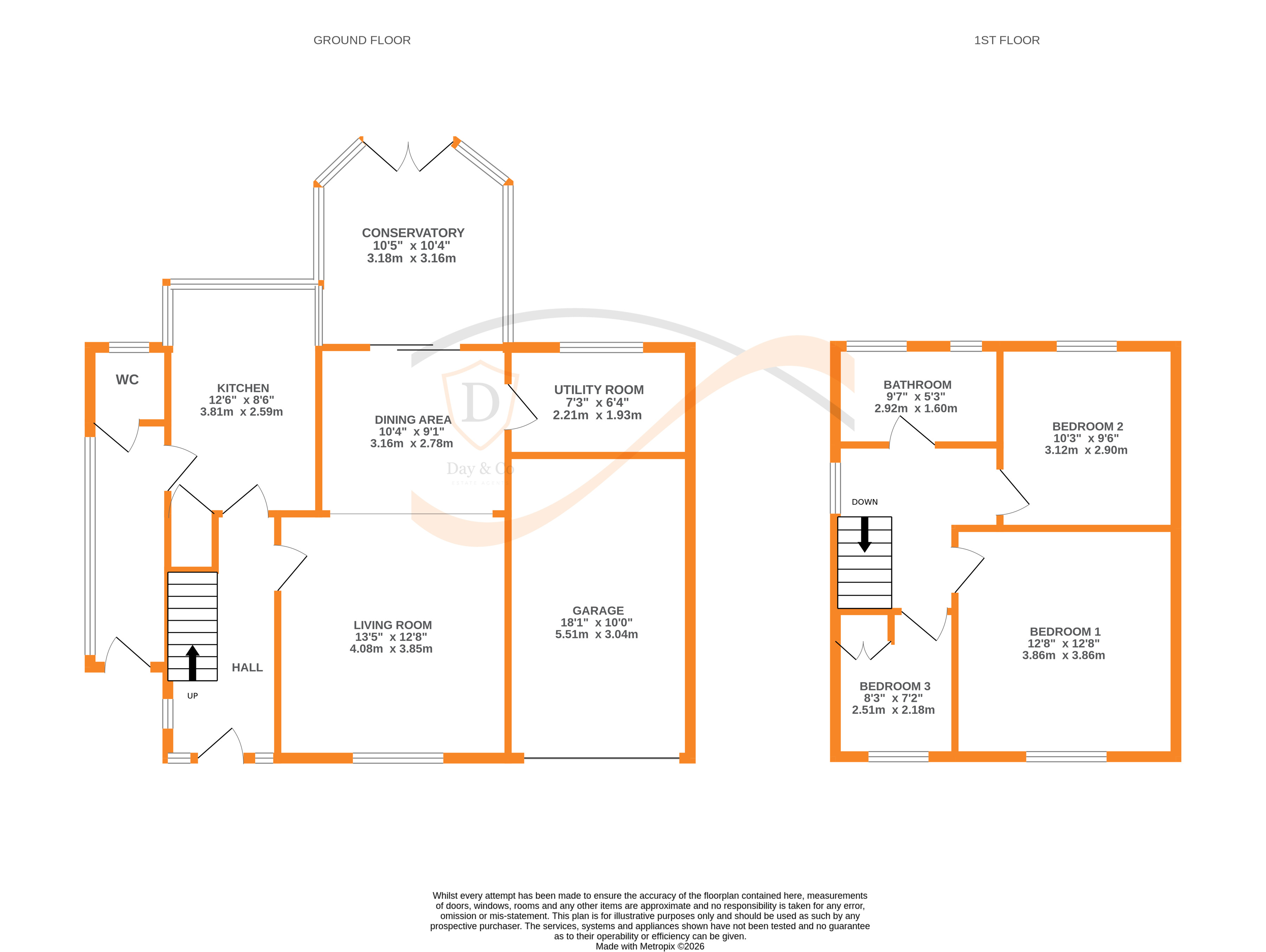 Floorplans For Oakworth, Keighley, West Yorkshire