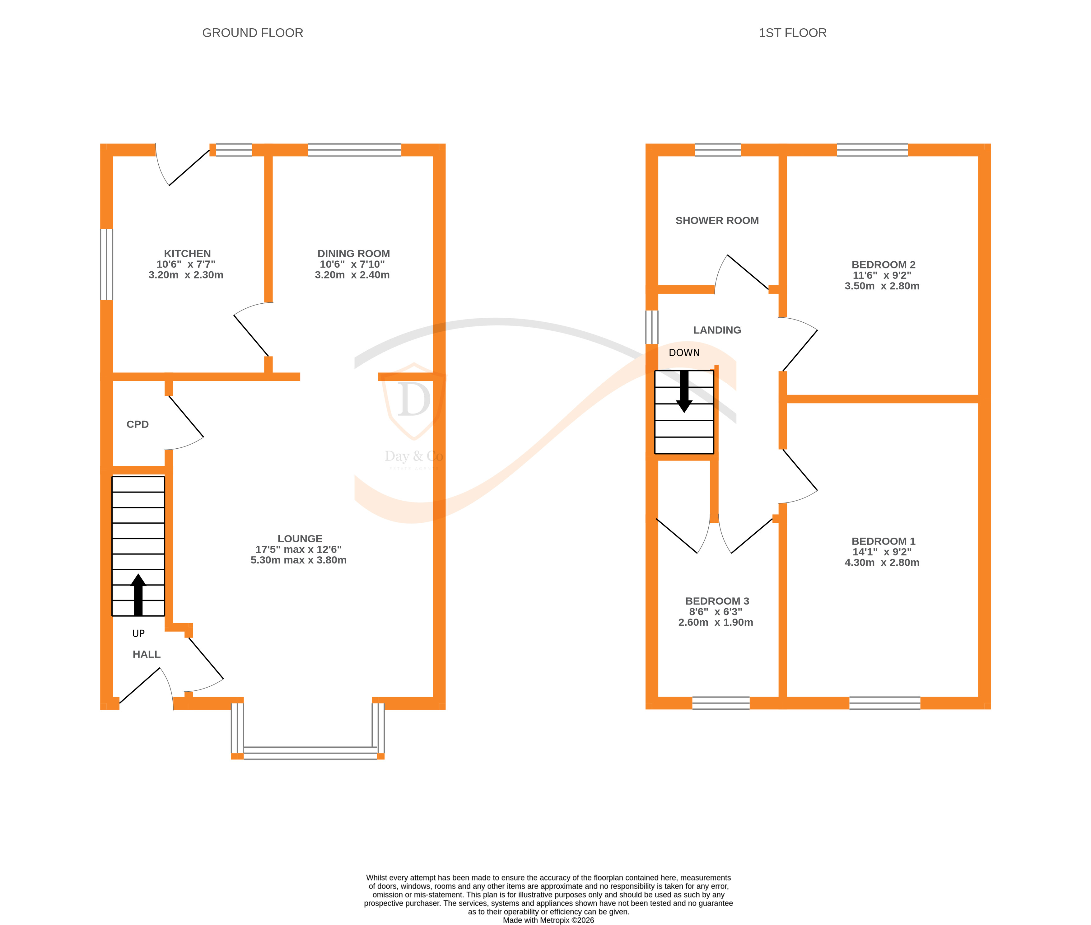 Floorplans For The Oval, Bingley, West Yorkshire