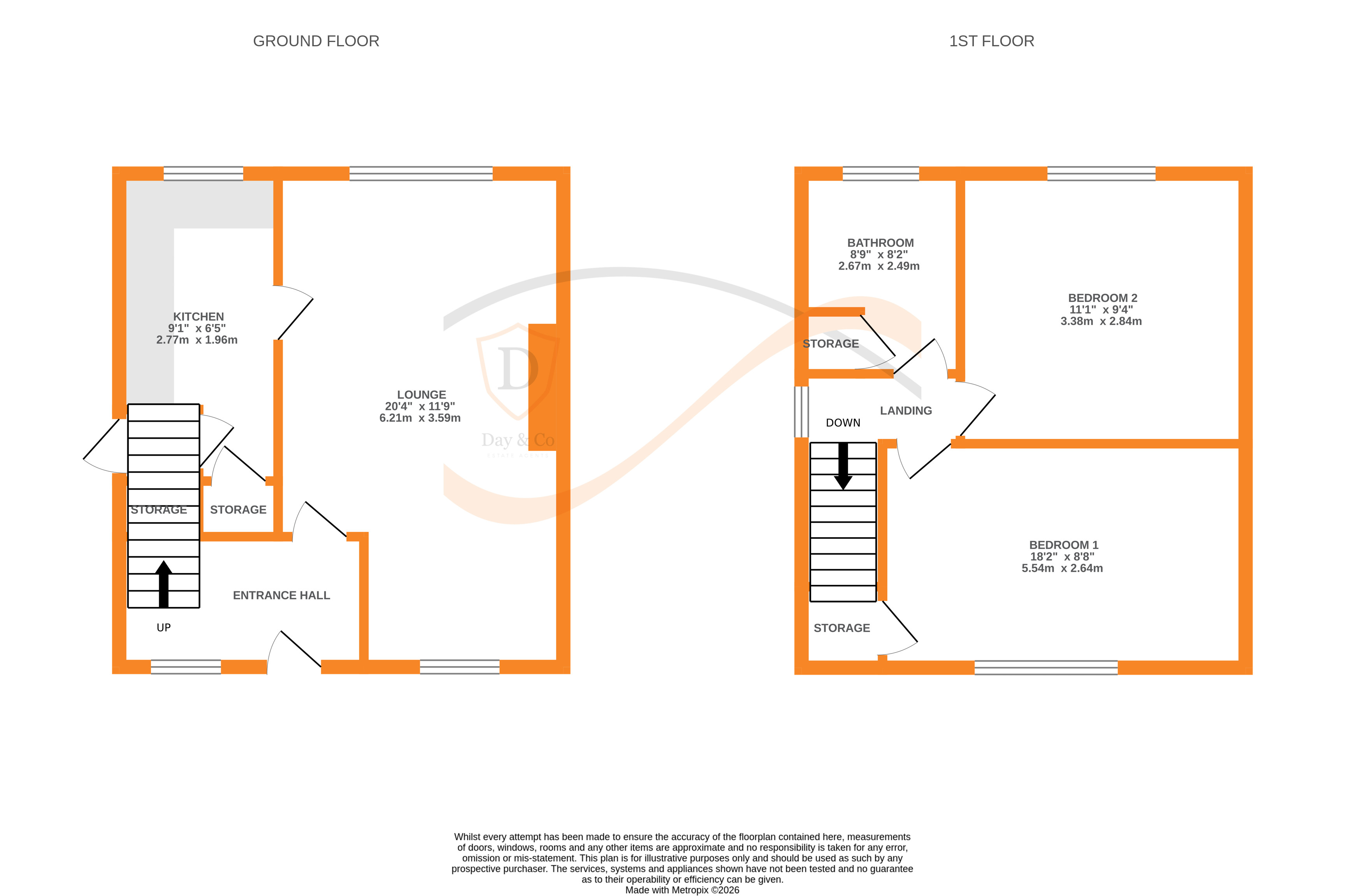 Floorplans For Redcliffe Street, Keighley, West Yorkshire