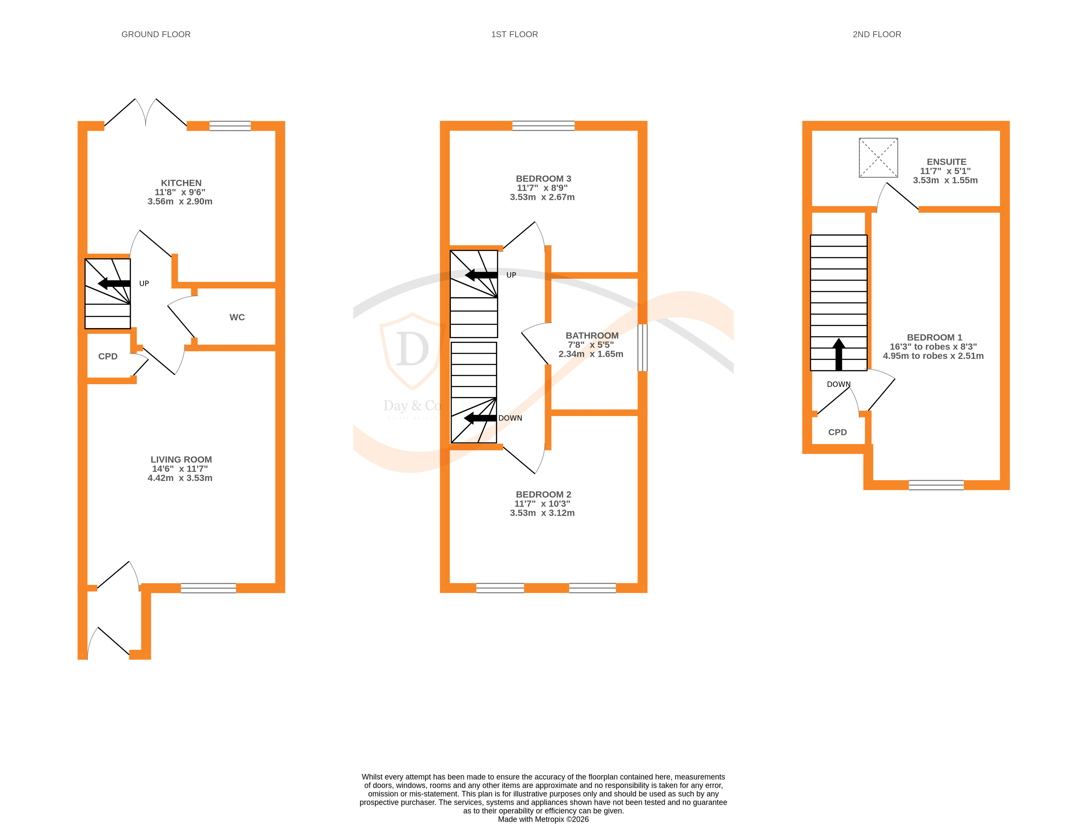 Floorplans For Oakworth, Keighley, West Yorkshire