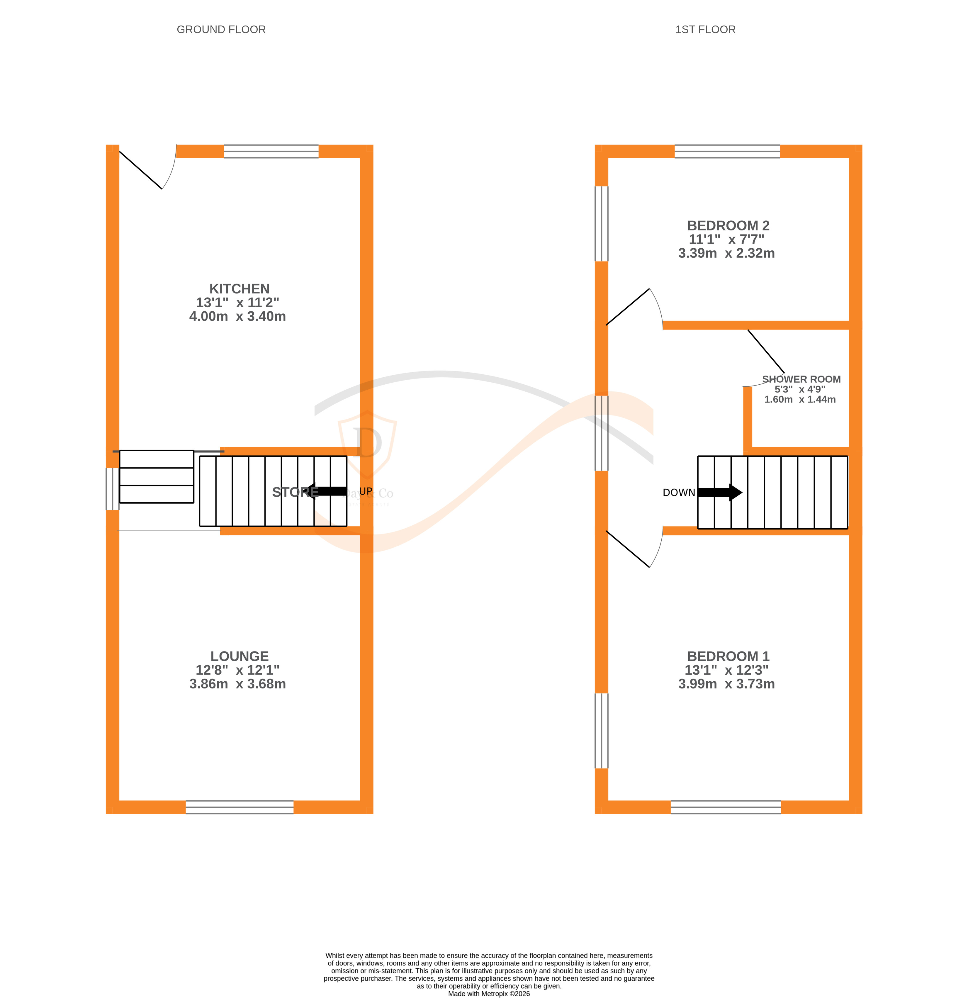 Floorplans For Laycock, Keighley, West Yorkshire