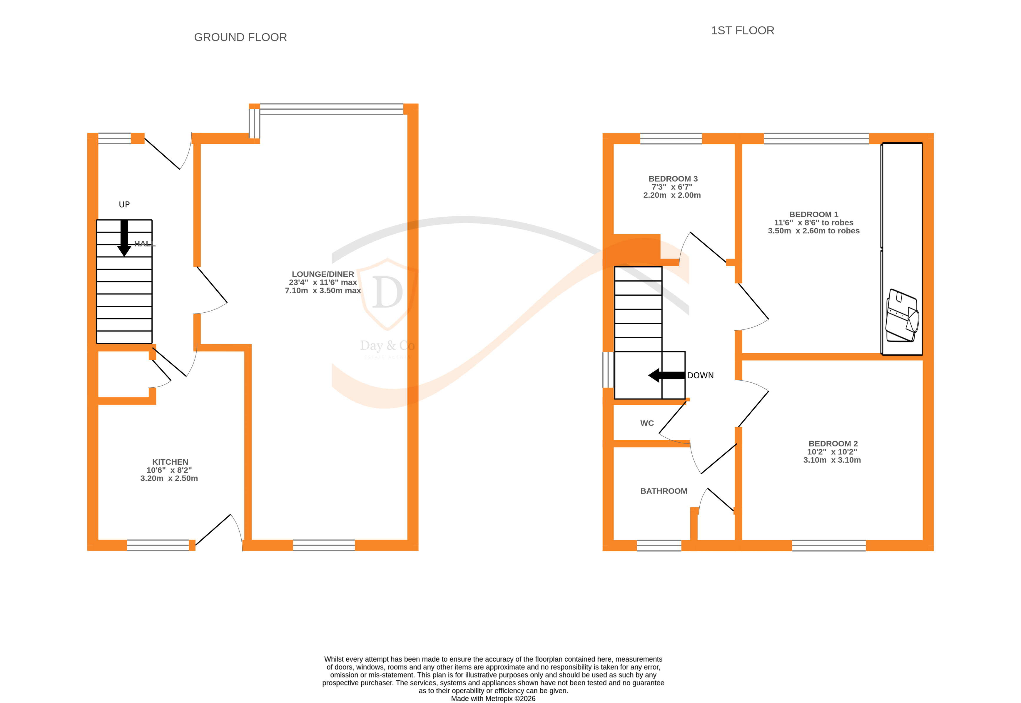 Floorplans For Nessfield Drive, Keighley, West Yorkshire