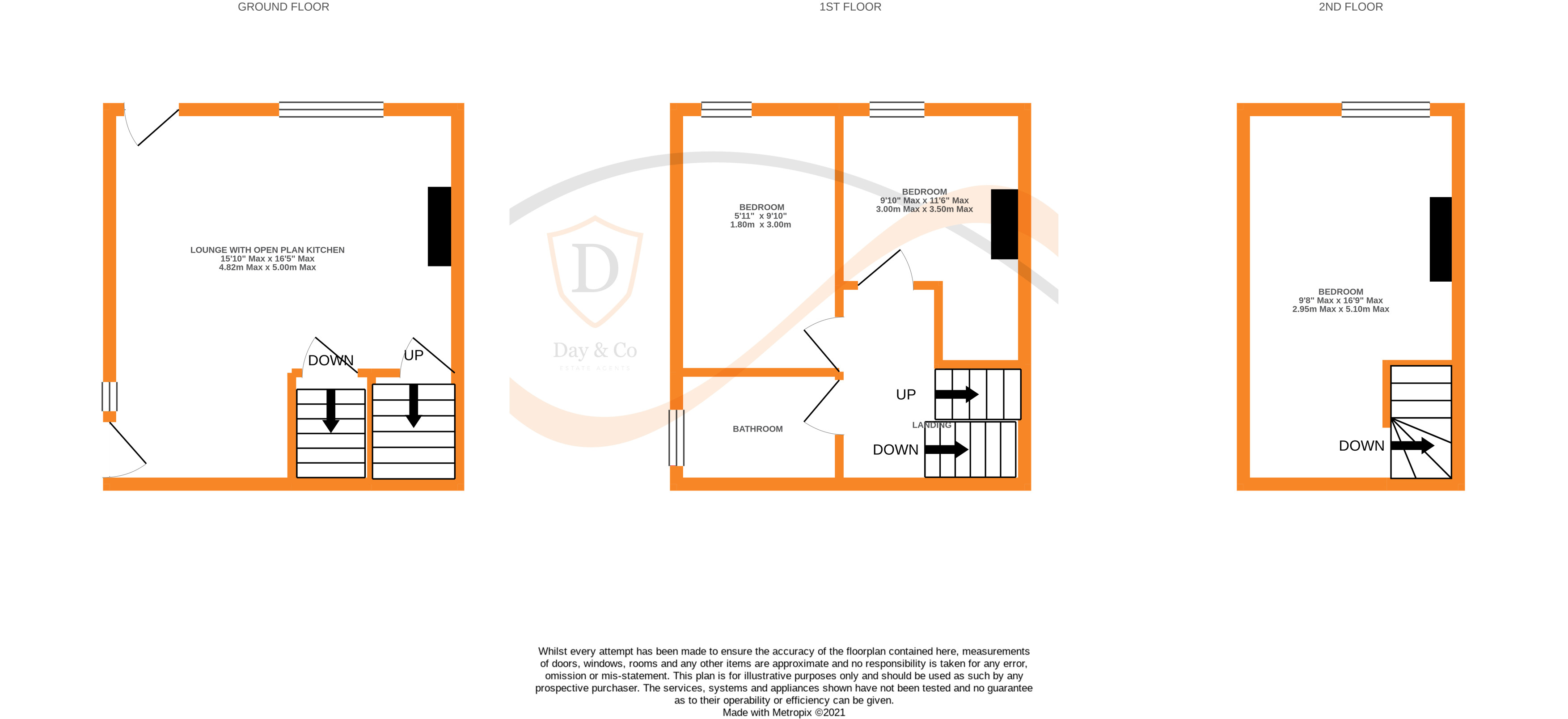 Floorplans For Bronte Street, Keighley, West Yorkshire