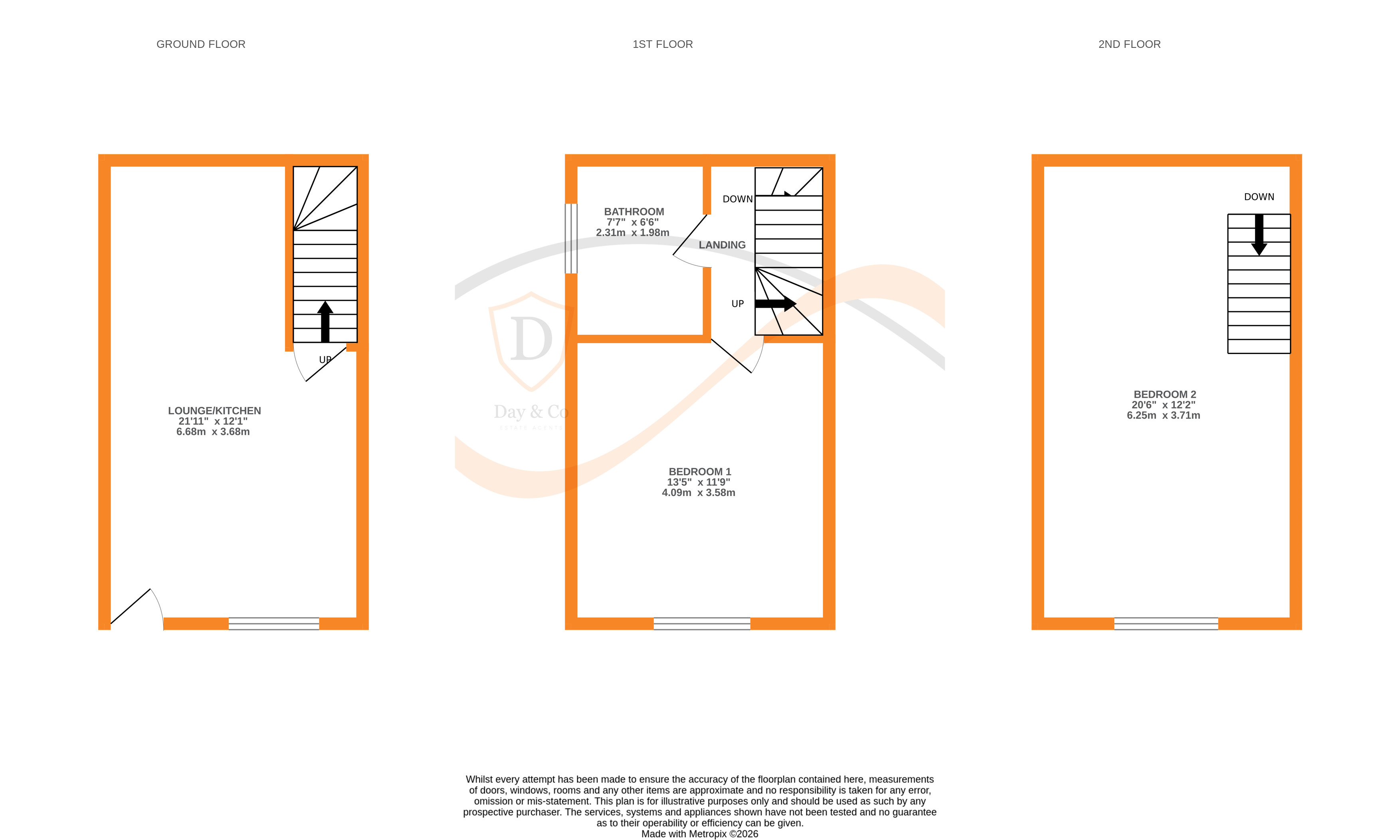 Floorplans For Hard Ings Road, Keighley, West Yorkshire