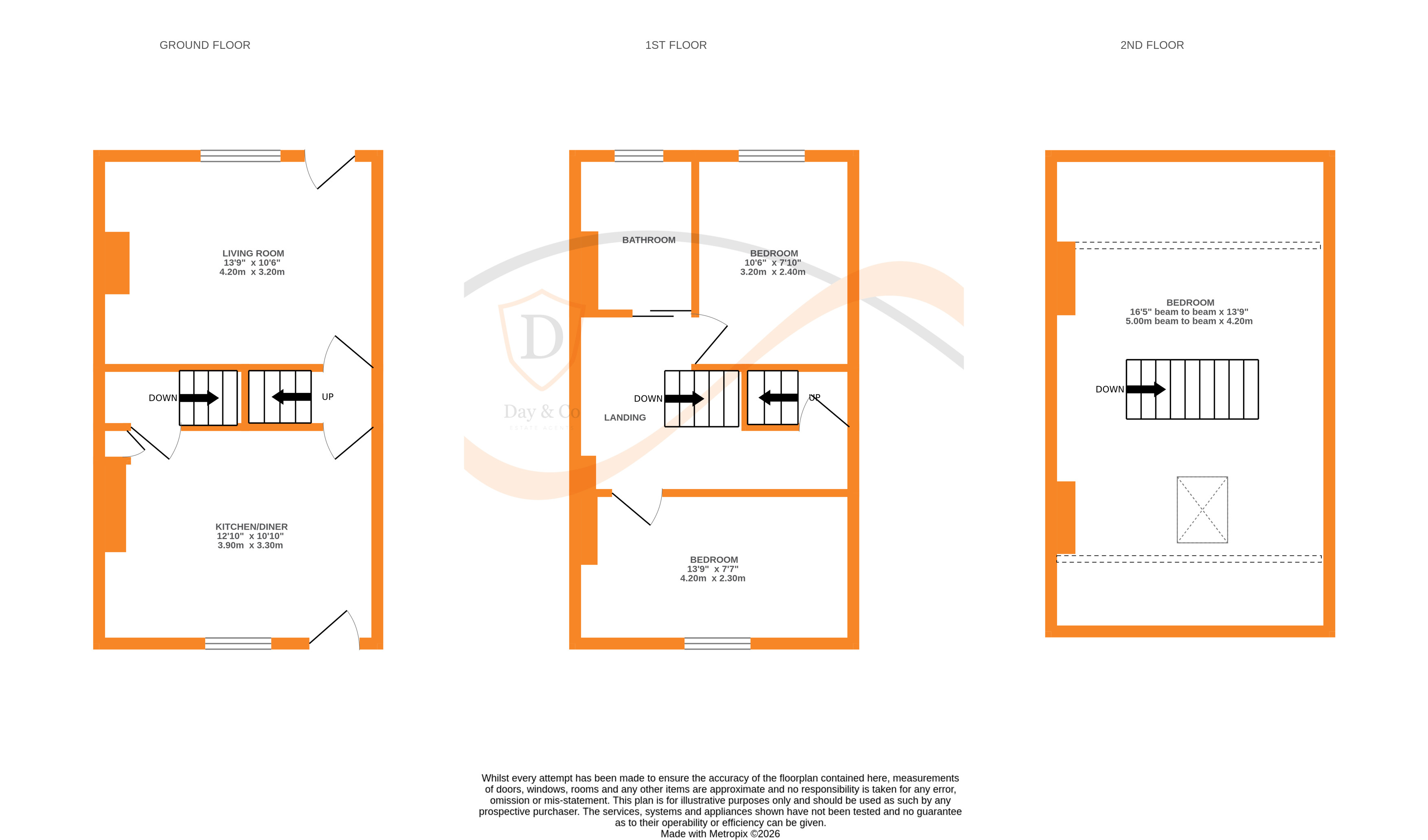 Floorplans For Pear Street, Keighley, West Yorkshire