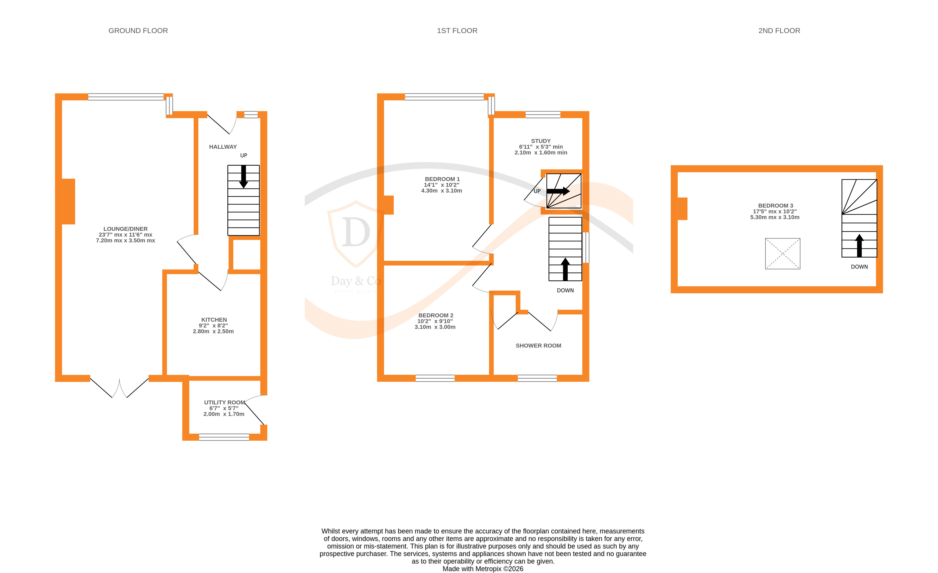Floorplans For Oakworth, Keighley, West Yorkshire